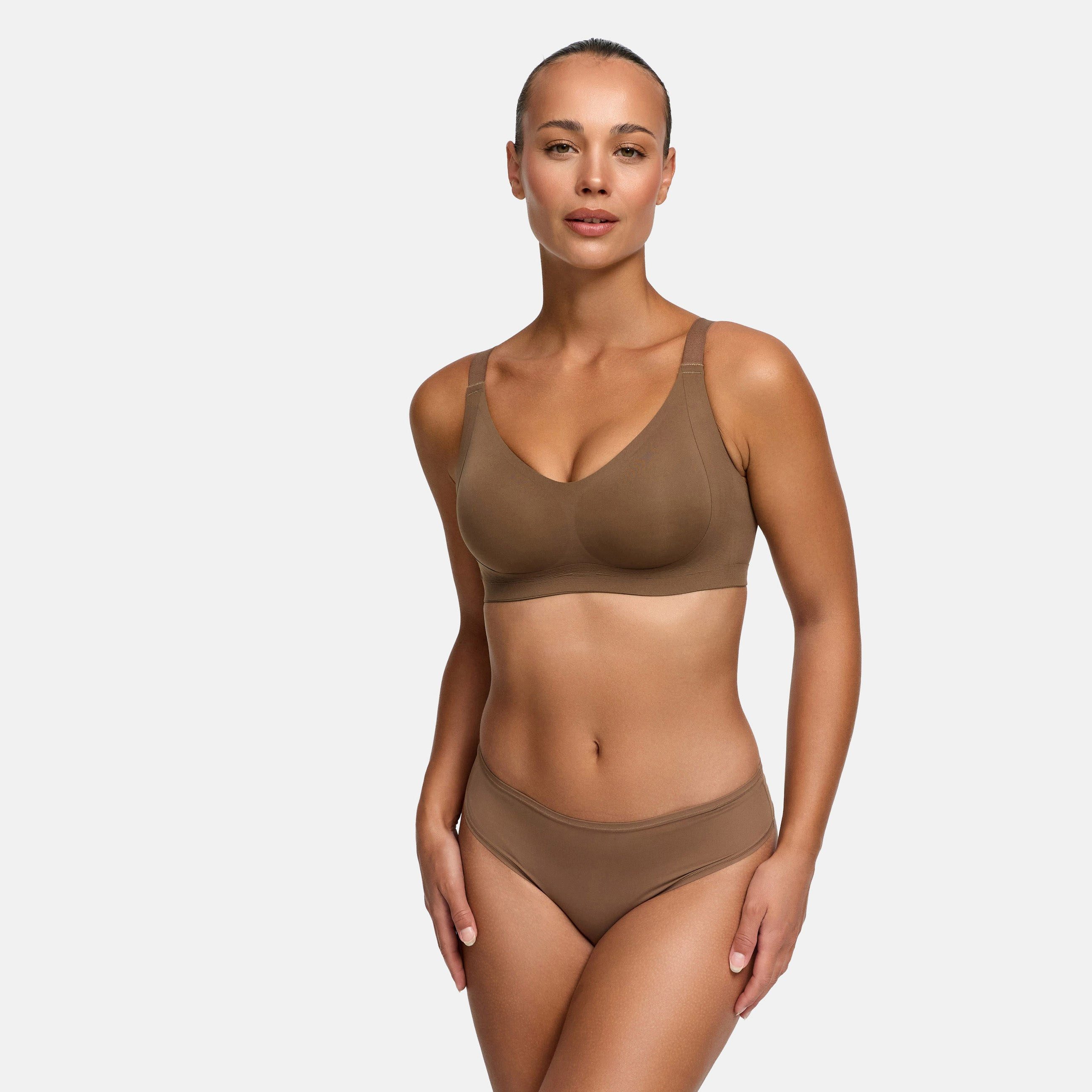 Creamy Fabrics Soft-BH Seamless Compact Push-Up BH-Caramel-M (1-tlg)