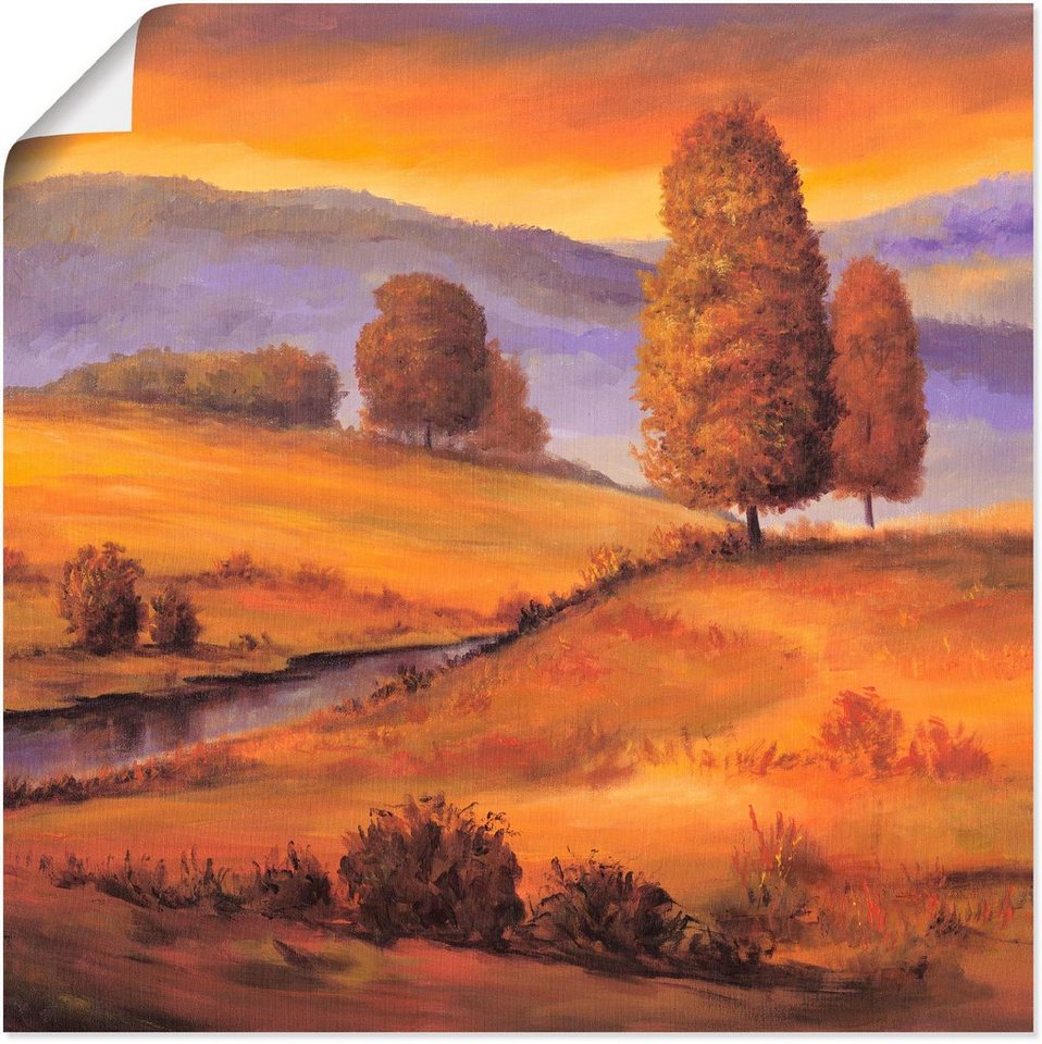 Artland Wandbild Landschaft, Felder (1 St), als Alubild, Leinwandbild,  Wandaufkleber oder Poster in versch. Größen, Verschiedene Größen &  Produktarten
