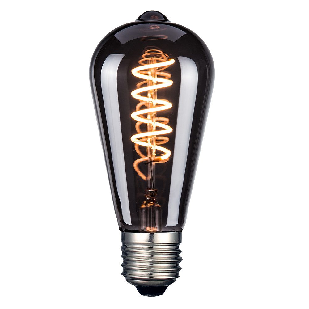 LUXULA LED Dekolicht SPIRAL Retro Leuchtmittel, LED fest integriert, 1800K Warmweiß, LED Filament E27 für klassisches Edison Retro Design Dimmbar