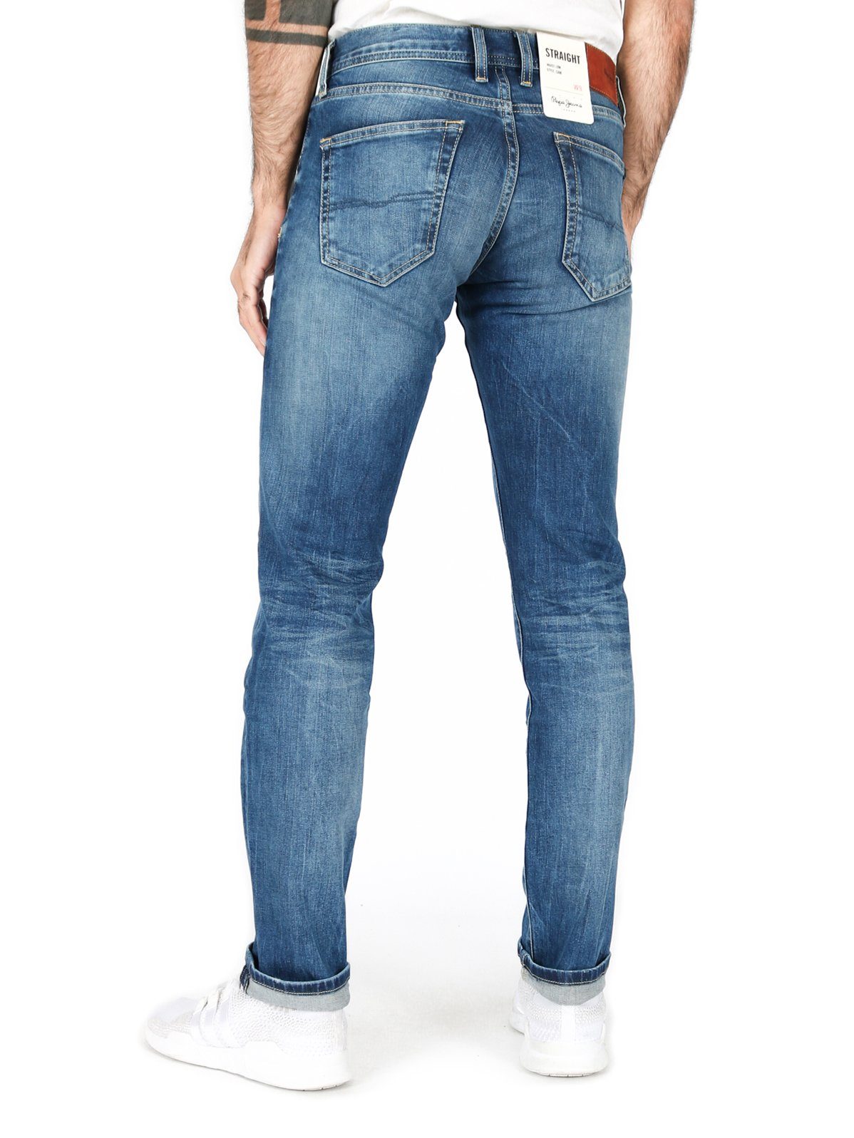 Pepe Jeans Skinny-fit-Jeans Low - Z23 Hose Waist Naht Cane Blaue