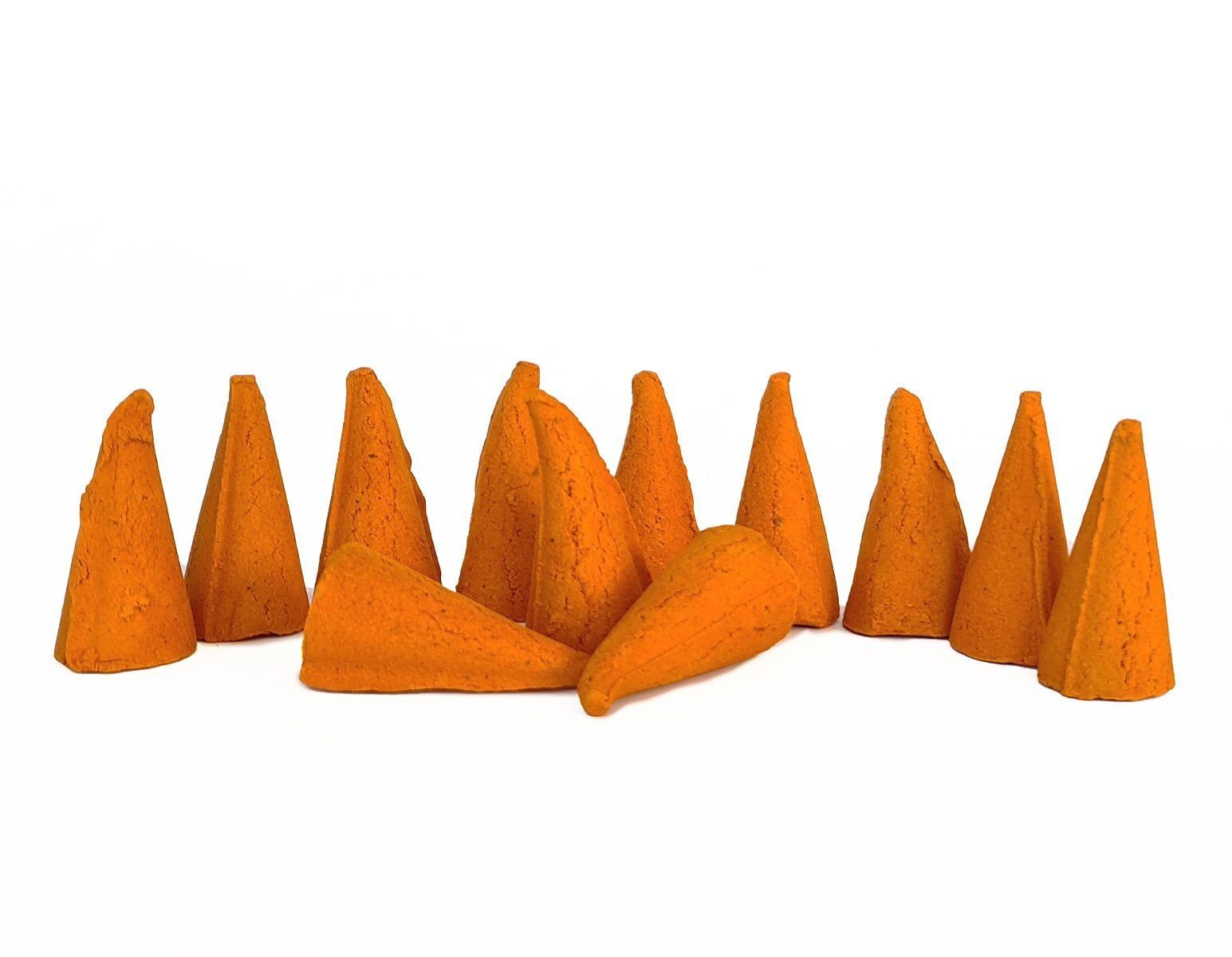 KNOX Räucherkegel Räucherkerzen Orange - 12 Riesen, Glimmschale, Opas Beste Weihrauch