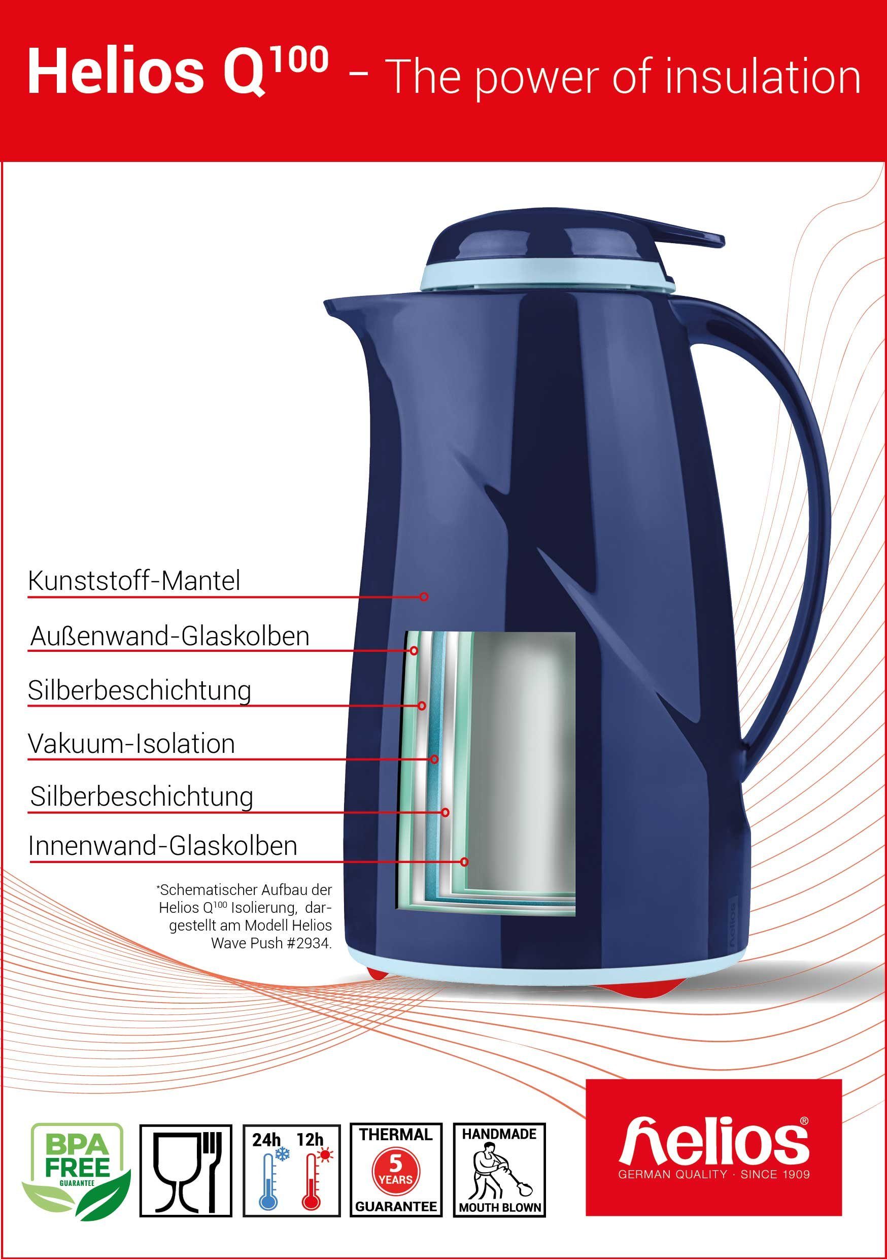 Wave, l, 0.3 rot Helios Isolierkanne spülmaschinenfest