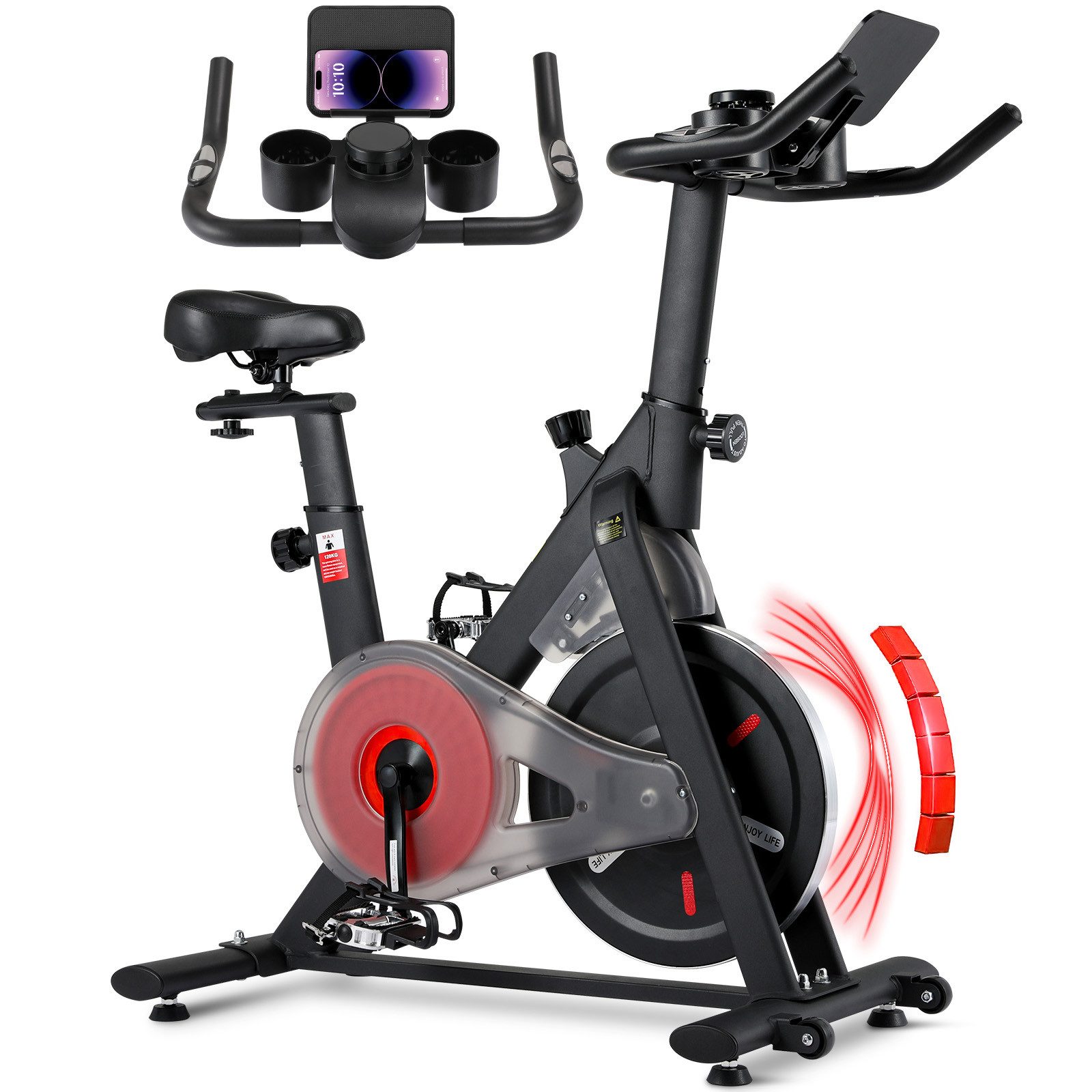 Heimtrainer Fahrrad mit Magnetischem Widerstand, Leises Hometrainer Fahrrad