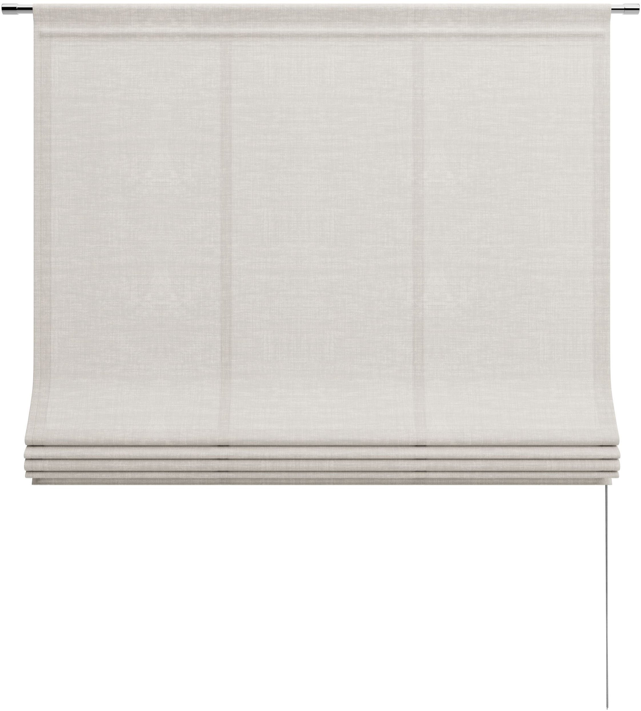 Neutex for you! Raffrollo ALLURE, mit Klettschiene, freihängend, dezent natürliche Optik