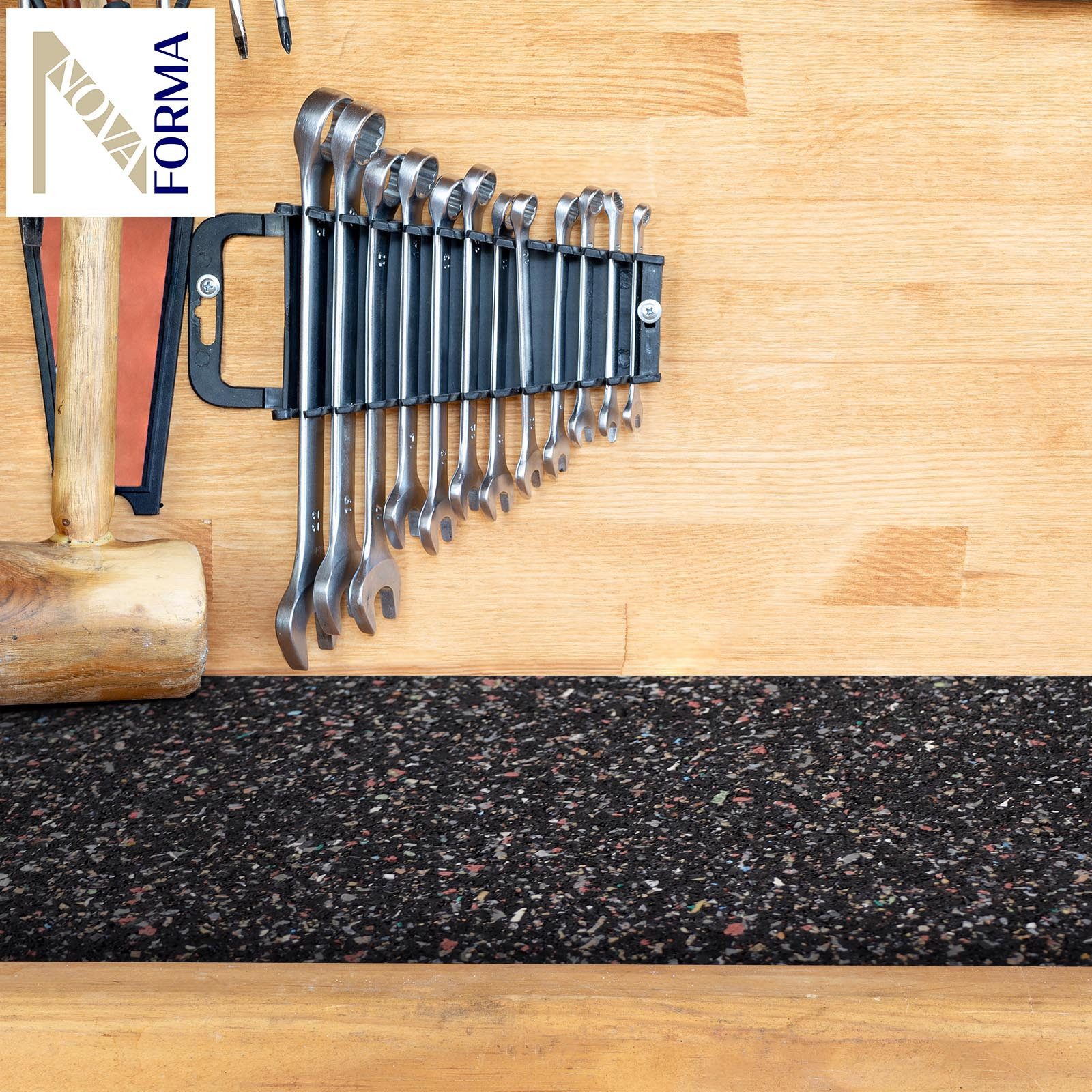 Nova Forma Bodenschutzplatte STEADY, Antivibrationsmatte als Unterlage für Waschmaschine, Trockner etc.