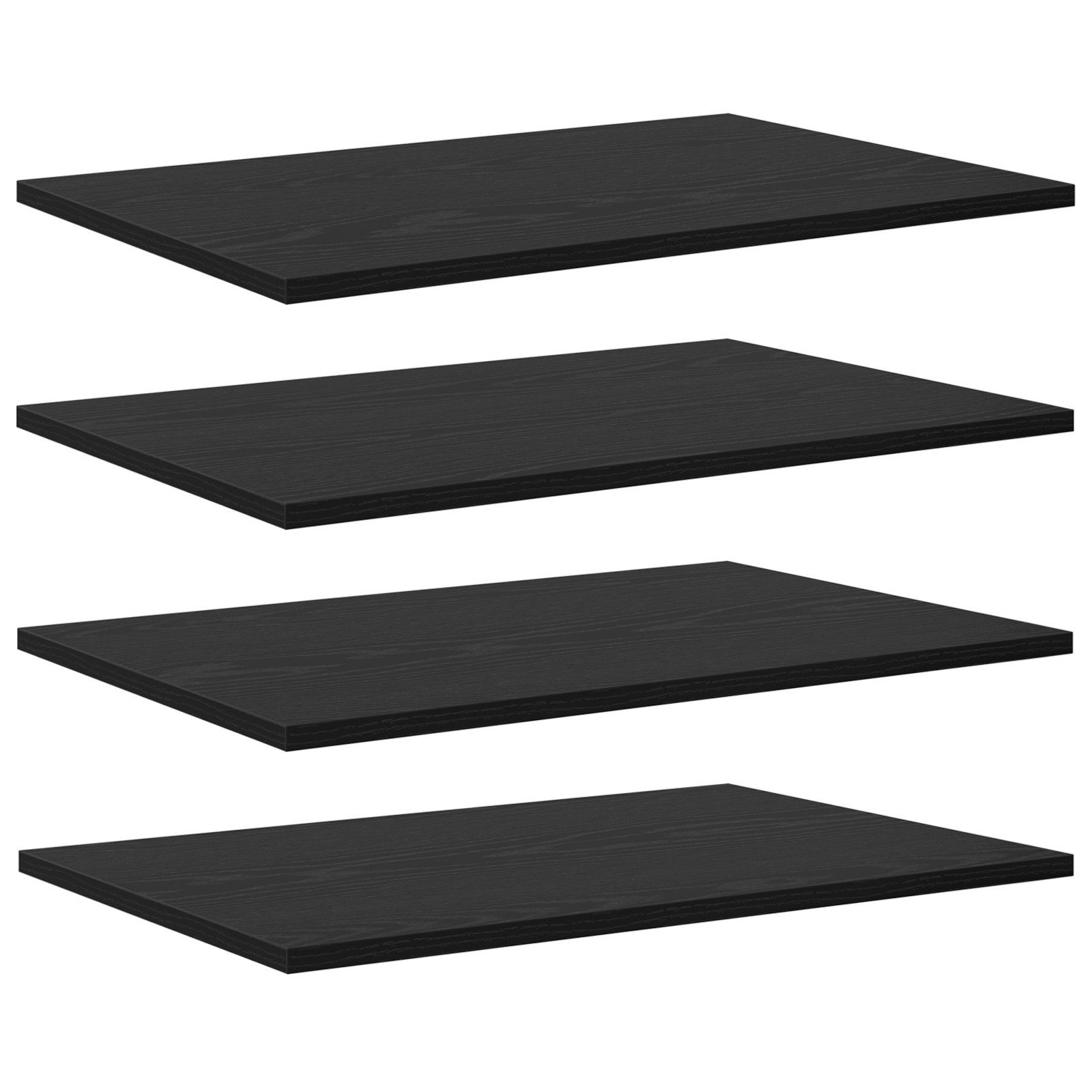 vidaXL Bücherregal Bücherregalbrett 4 pcs Schwarz günstig online kaufen