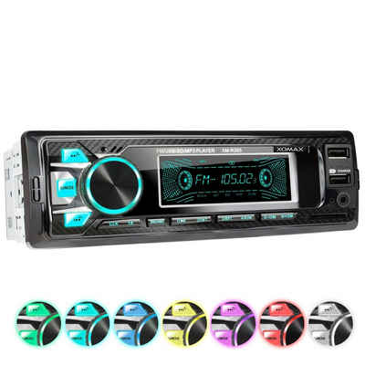XOMAX XM-R265 Autoradio mit Bluetooth, 2. USB mit Ladefunktion SD AUX 1 DIN Autoradio