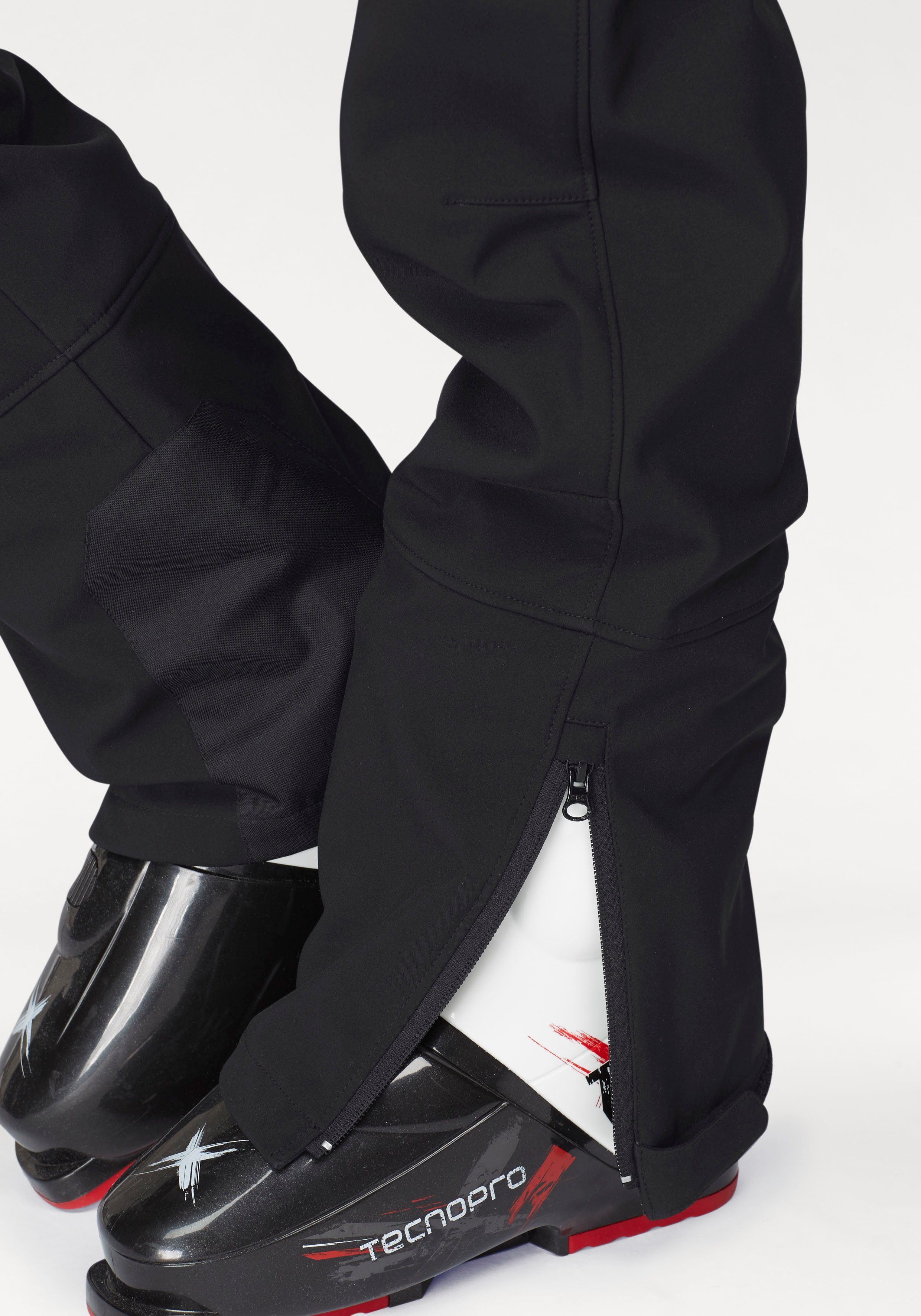 Polarino Skihose Obermaterial wasserabweisend, windabweisend und atmungsaktiv