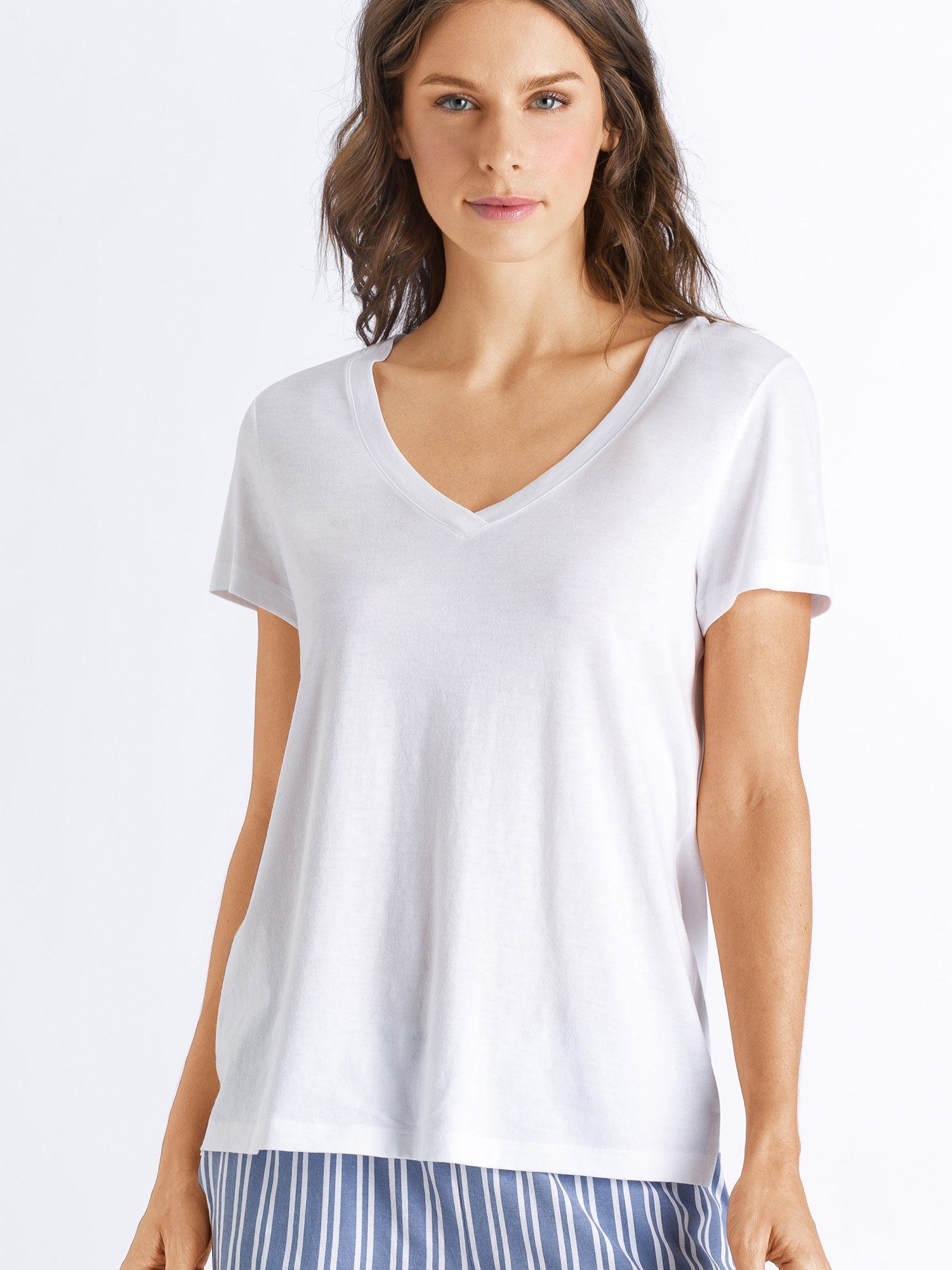 T-Shirt white Hanro (1-tlg) Sleep Lounge &