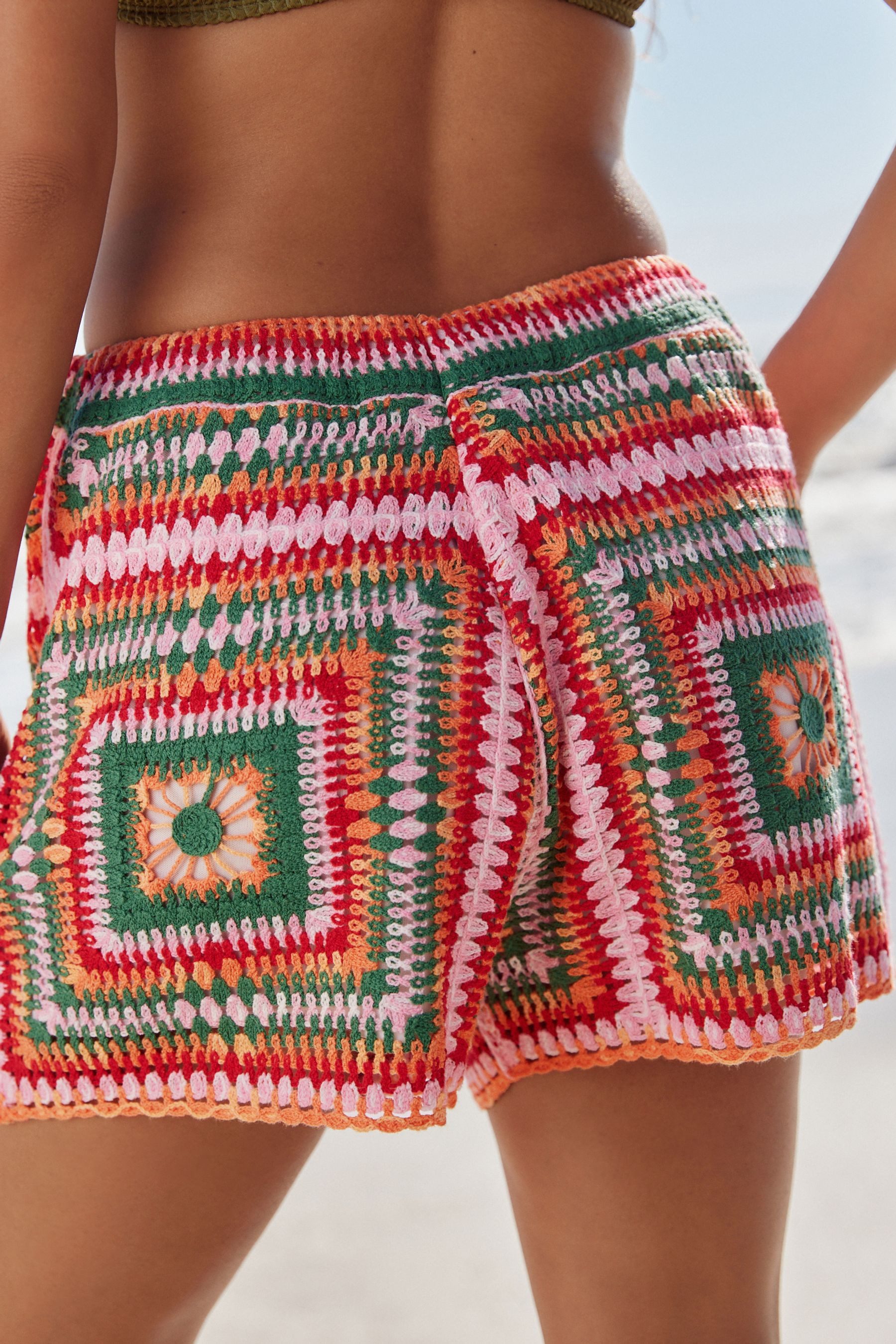 Next Shorts Shorts mit Häkeldetails und Baumwolle (1-tlg) günstig online kaufen