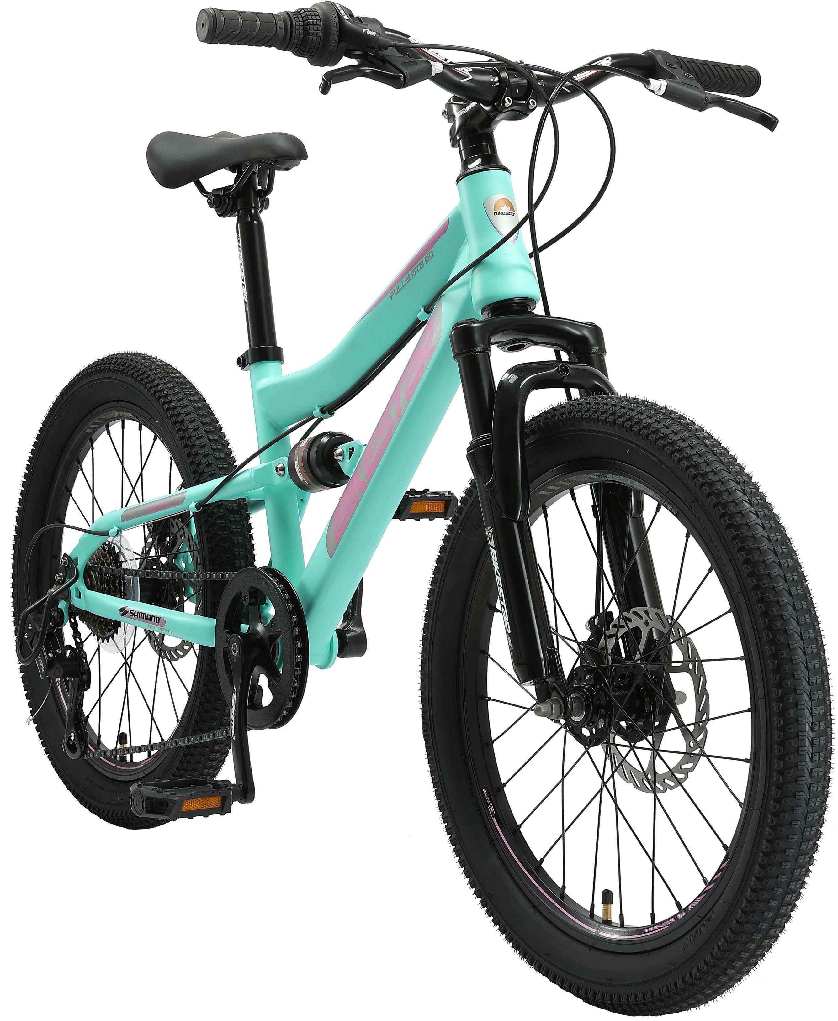 Bikestar Kinderfahrrad, 7 Gang Shimano Schaltwerk, RD-TY21 Kettenschaltung