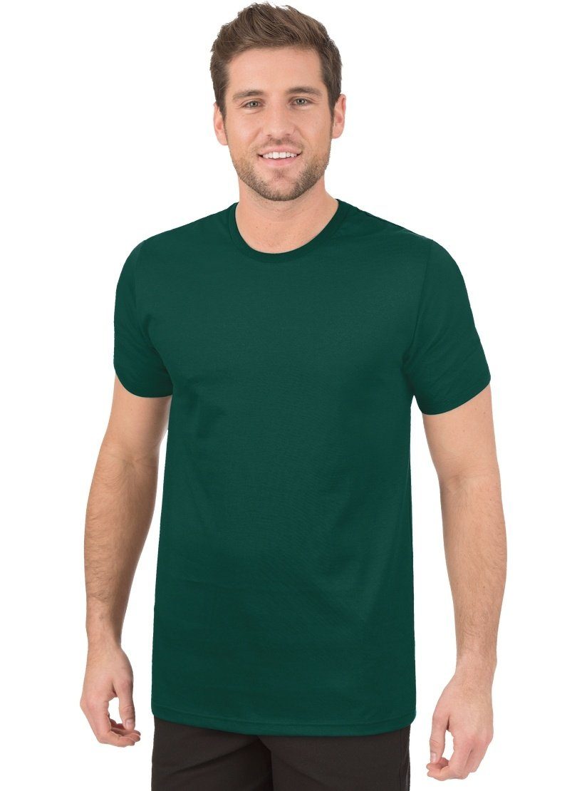 Trigema T-Shirt TRIGEMA T-Shirt aus 100% Baumwolle tanne