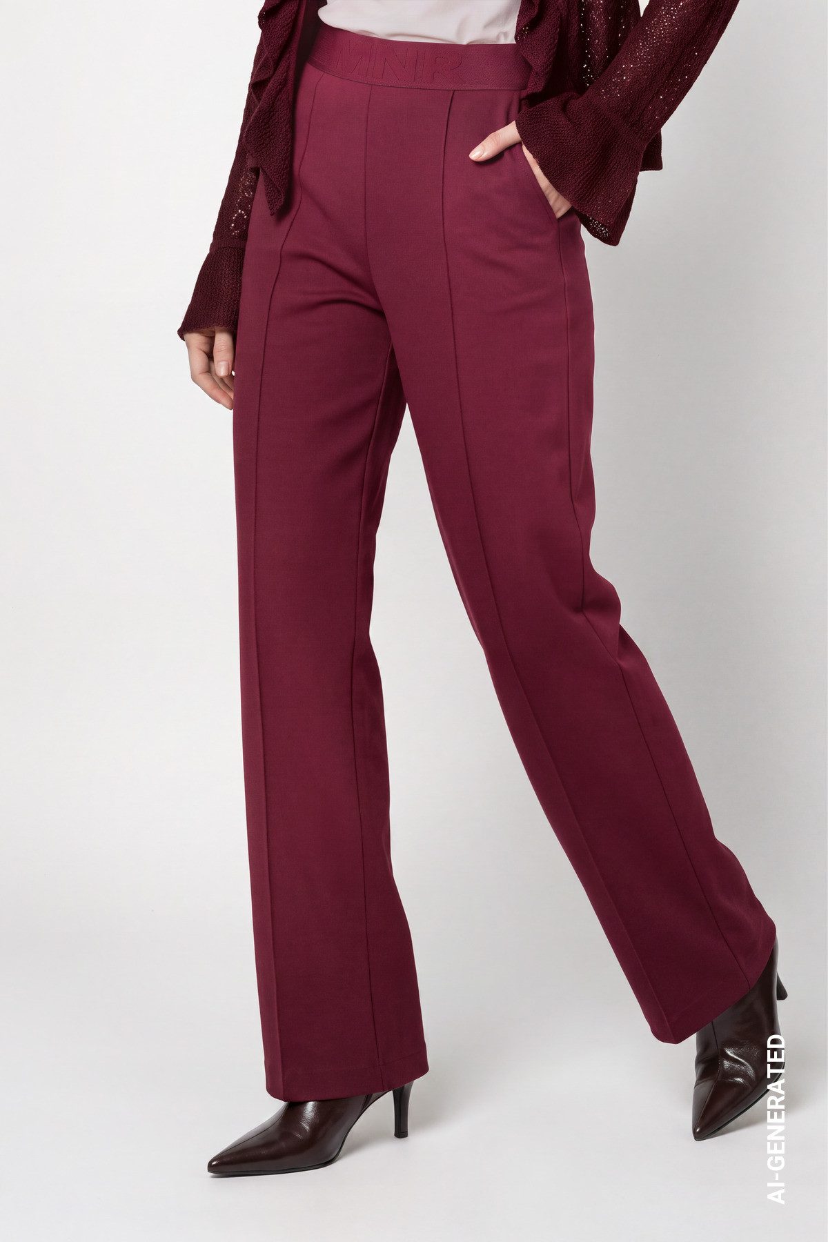 Monari Schlupfhose Hose Bella Basic Regular Regular fit mit elastischem Bund