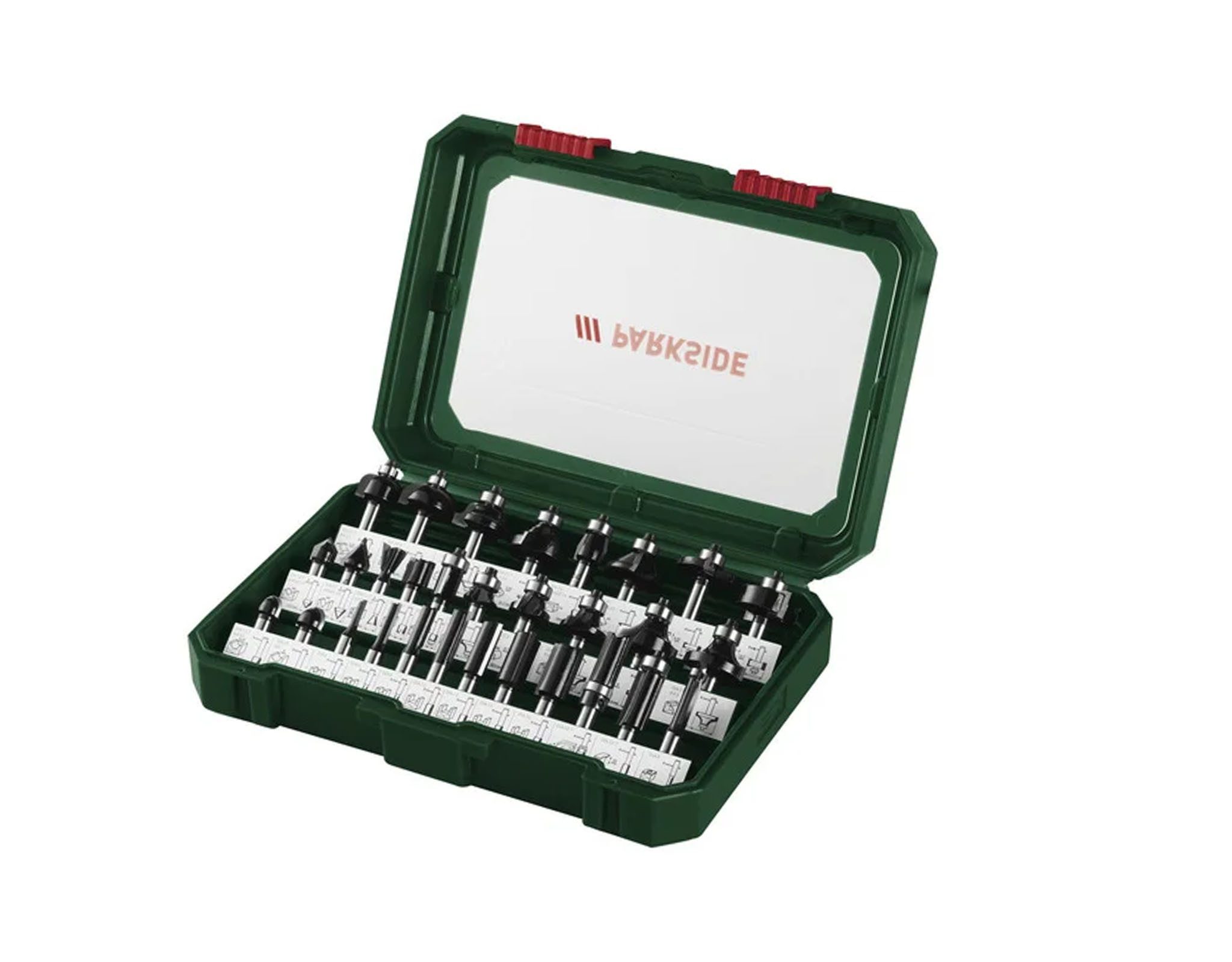 Parkside Bohrer- und Bitset PARKSIDE® Fräsbits-Set Fräsersatz Nutfräserset günstig online kaufen