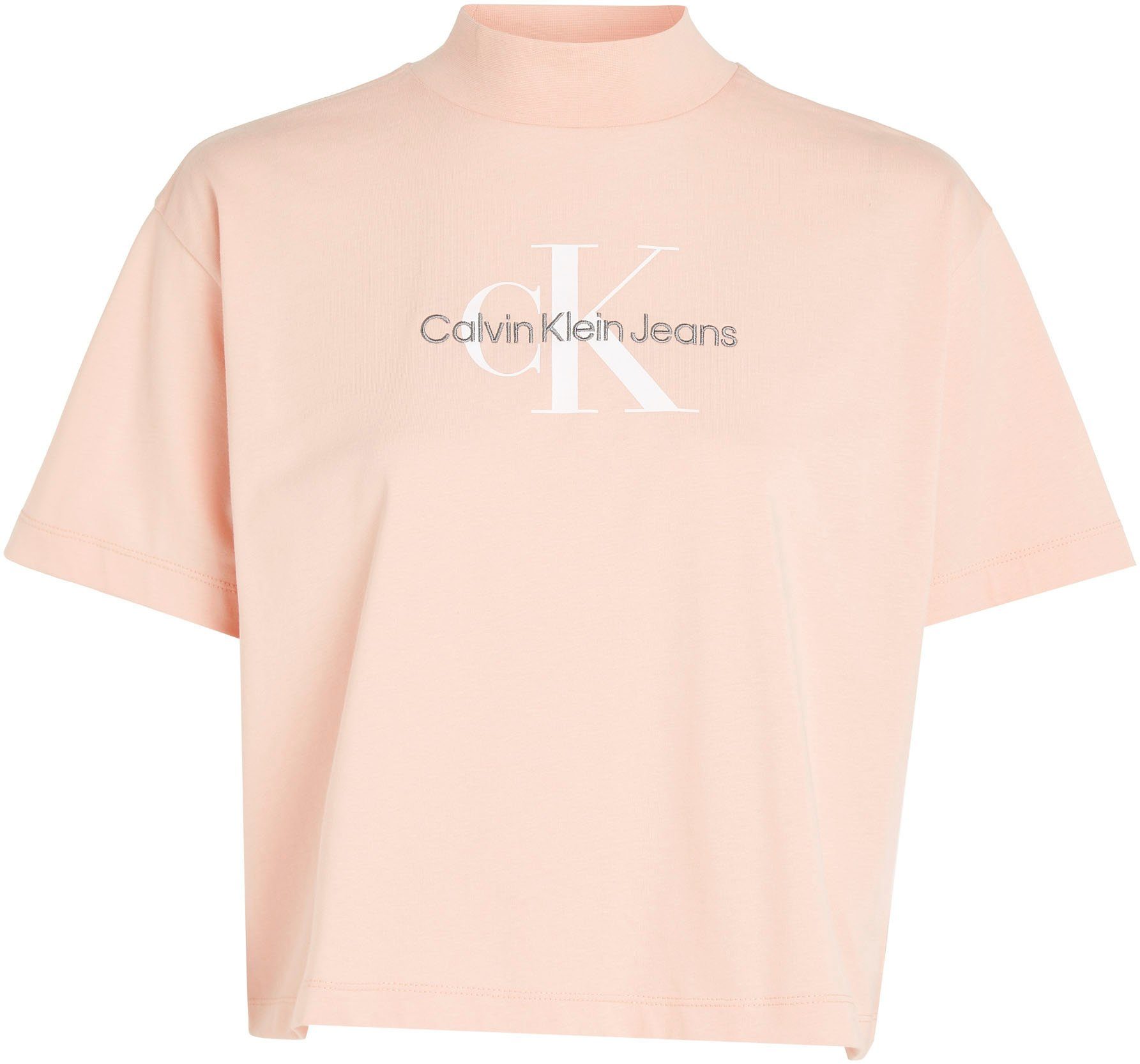 Klein TEE MONOLOGO Calvin ARCHIVAL T-Shirt Faint Jeans Blossom