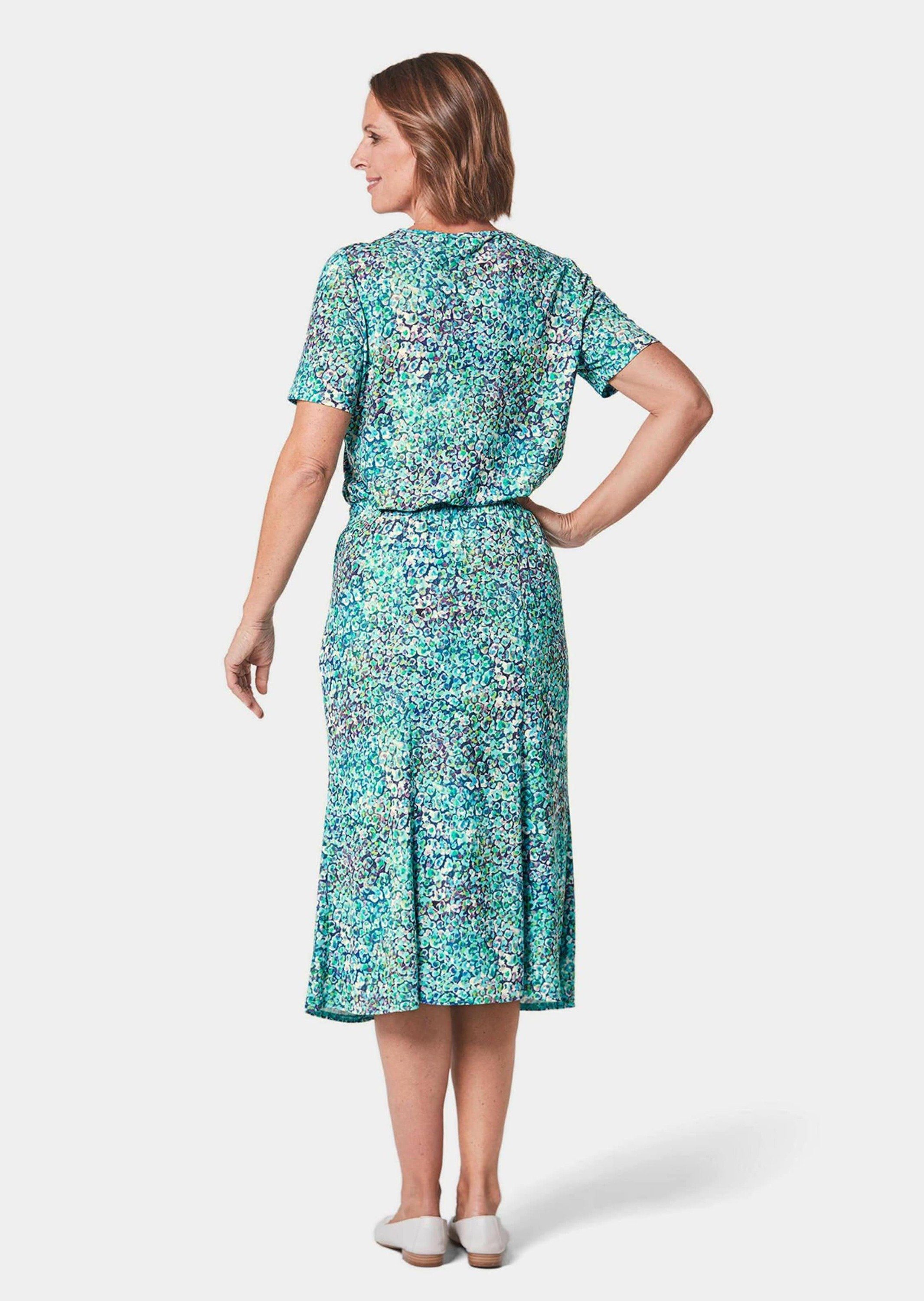 GOLDNER 2-in-1-Kleid Weich fließender Slinky-Zweiteiler günstig online kaufen
