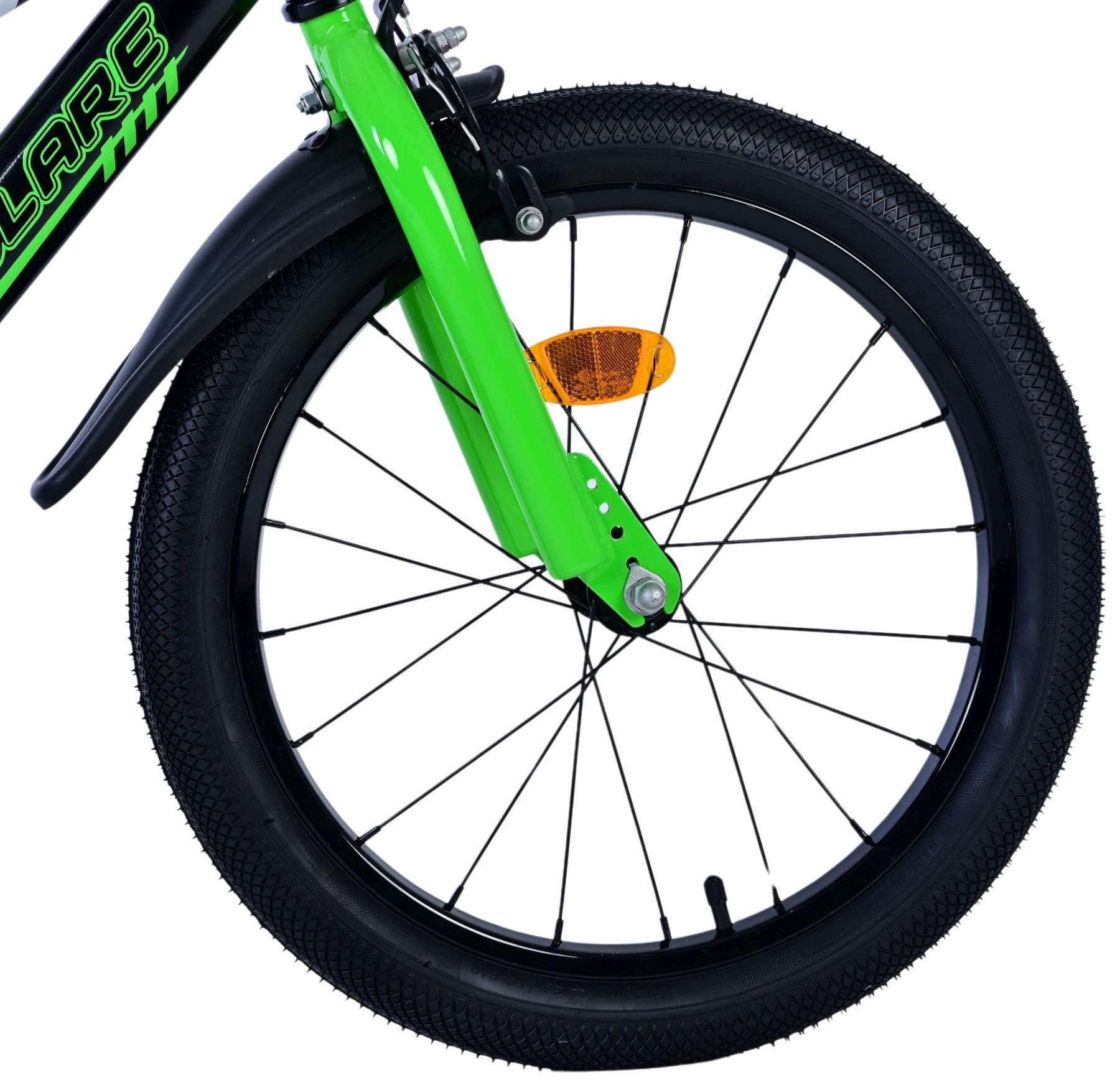 Volare Kinderfahrrad Volare Sportivo Kinderfahrrad für Jungen - 18 Zoll in Grün Schwarz, Stabiler Stahlrahmen, Geschlossener Kettenschutz