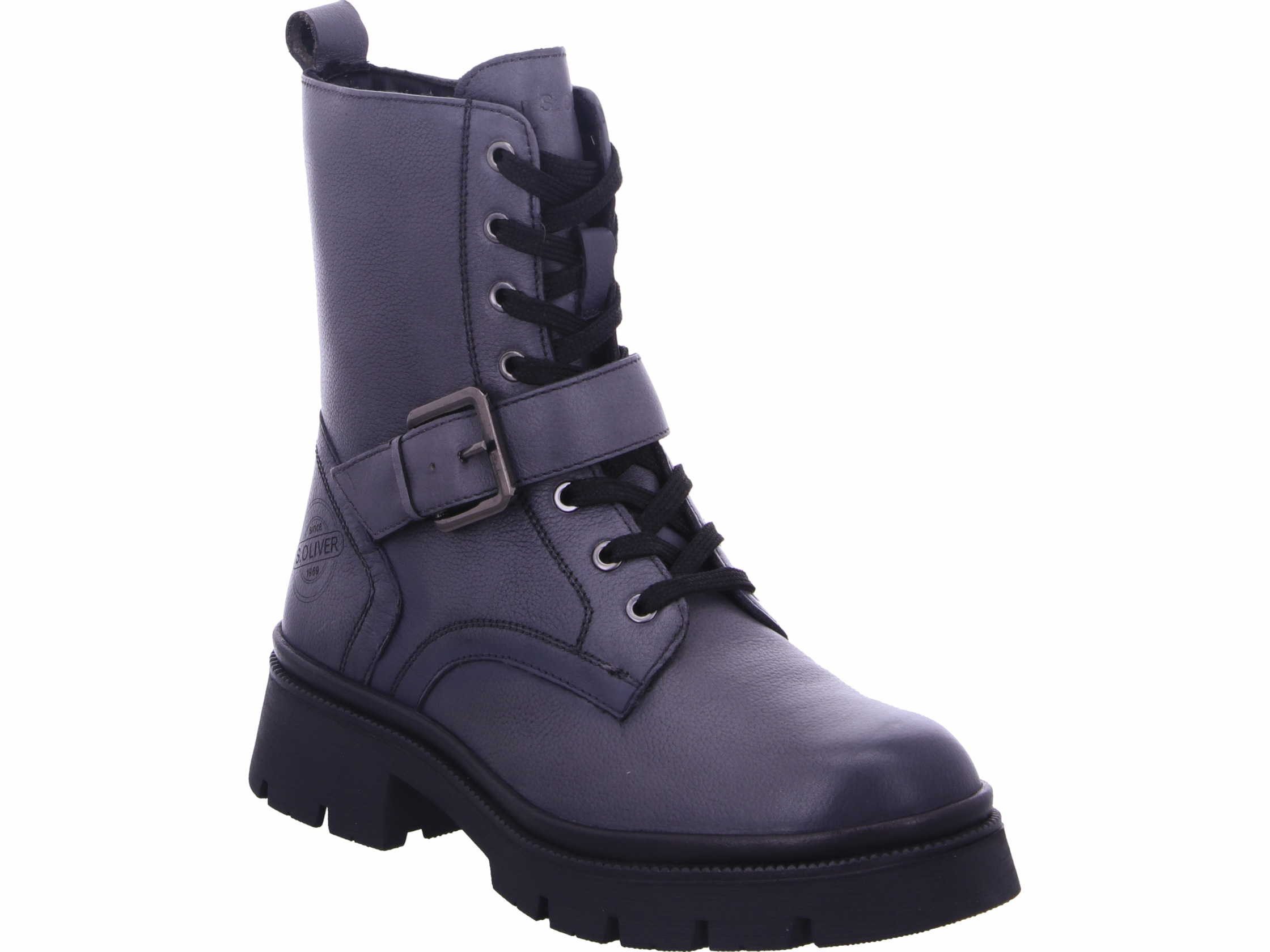 s.Oliver Schnürboots echtes Leder