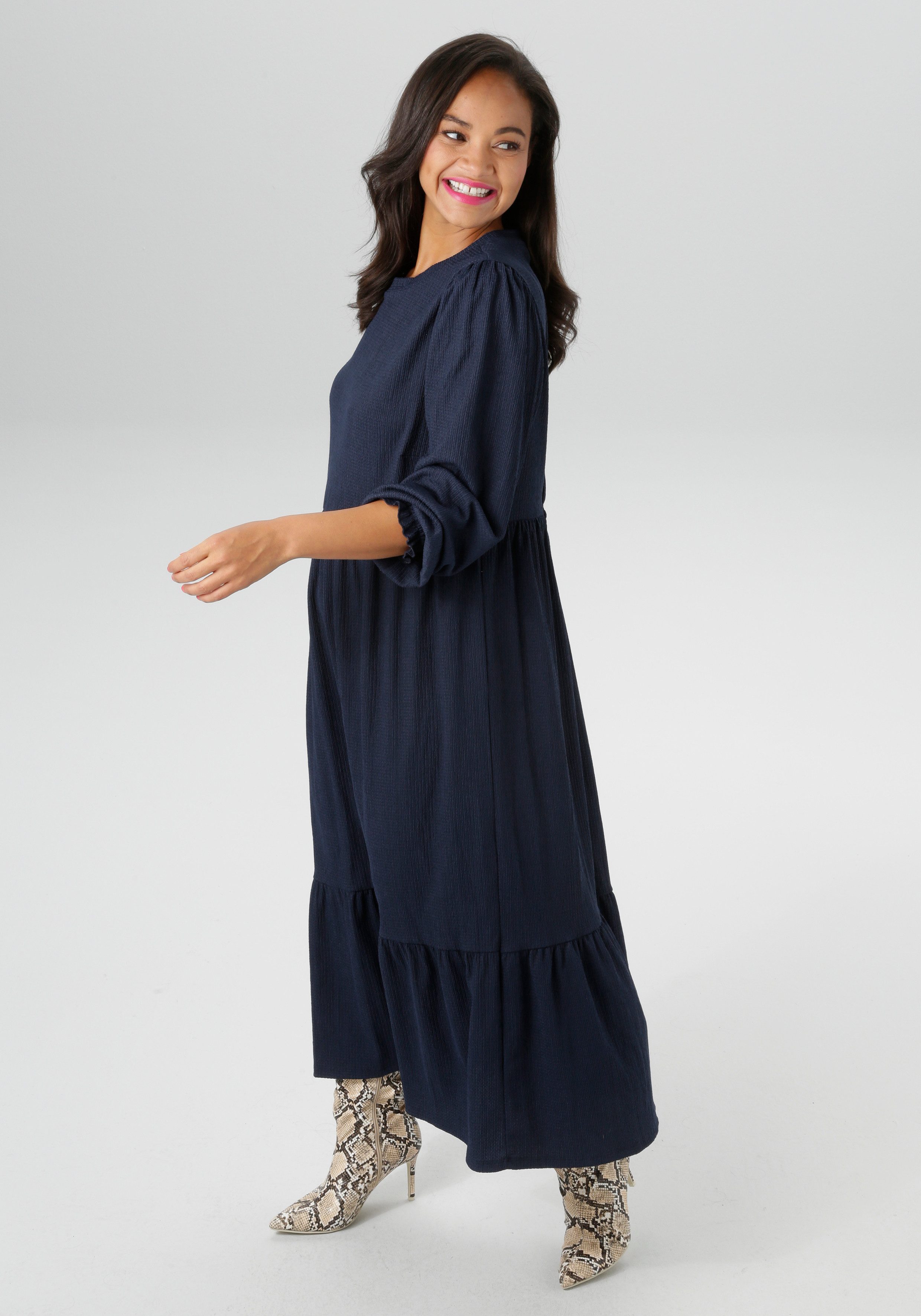 Aniston PLUS Jerseykleid in trendiger Farbpalette - NEUE KOLLEKTION günstig online kaufen