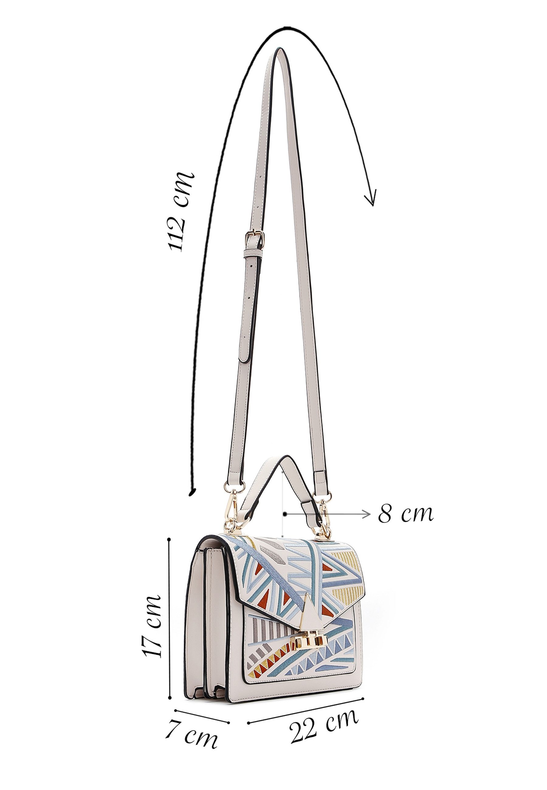 Derimod Umhängetasche Handtasche aus Kunstleder