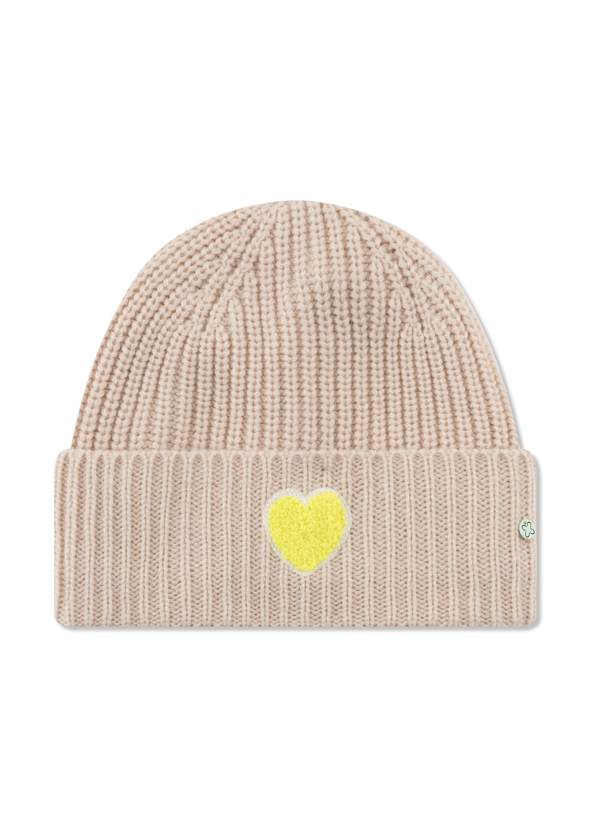 Codello Strickmütze (1-St) mit einem „Herz“-Stickerei in Teddy-Optik günstig online kaufen