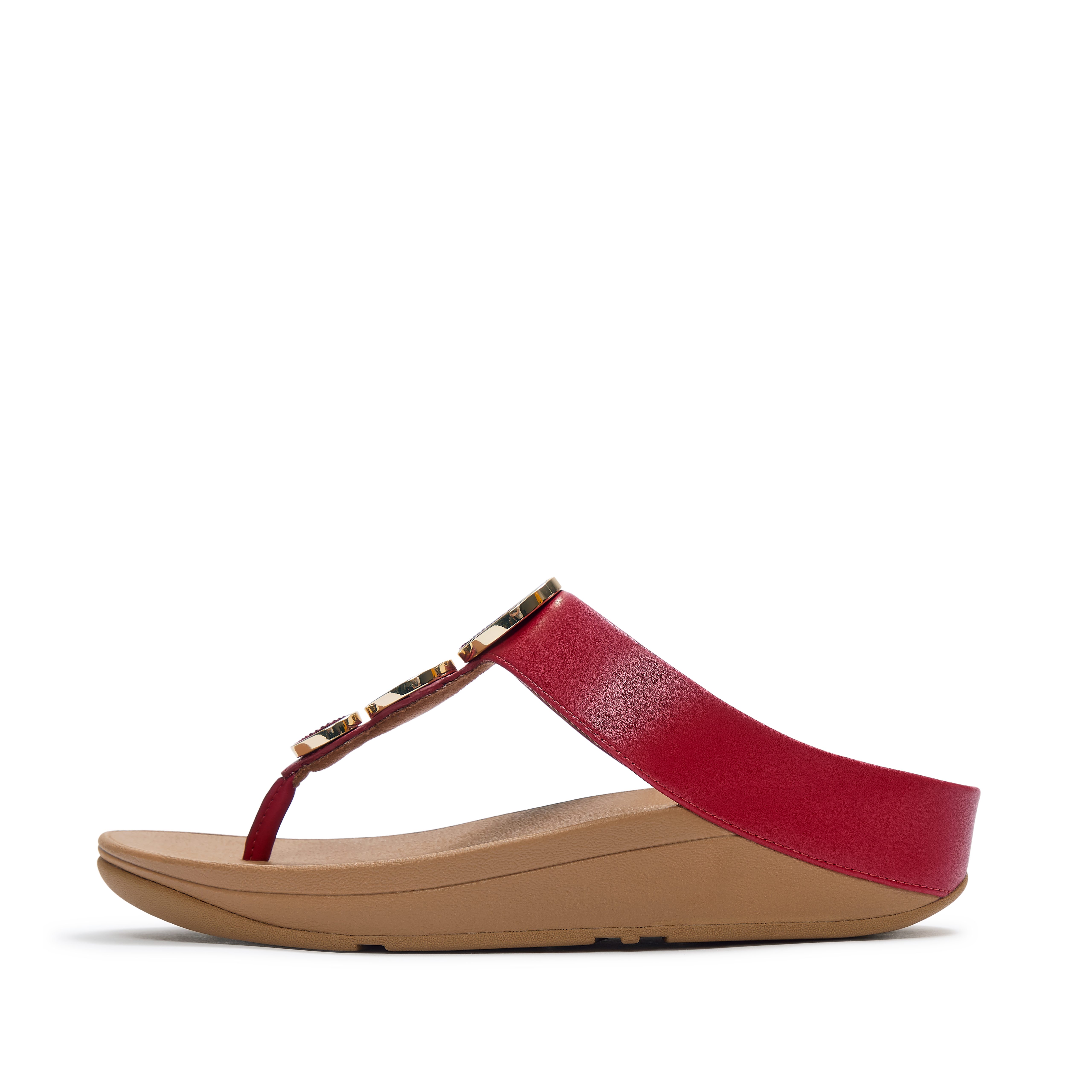 Fitflop HALO BEAD-CIRCLE METALLIC TOE-POST SANDALS Dianette Pool Slides, Pantolette mit dämpfender Zwischensohlentechnologie