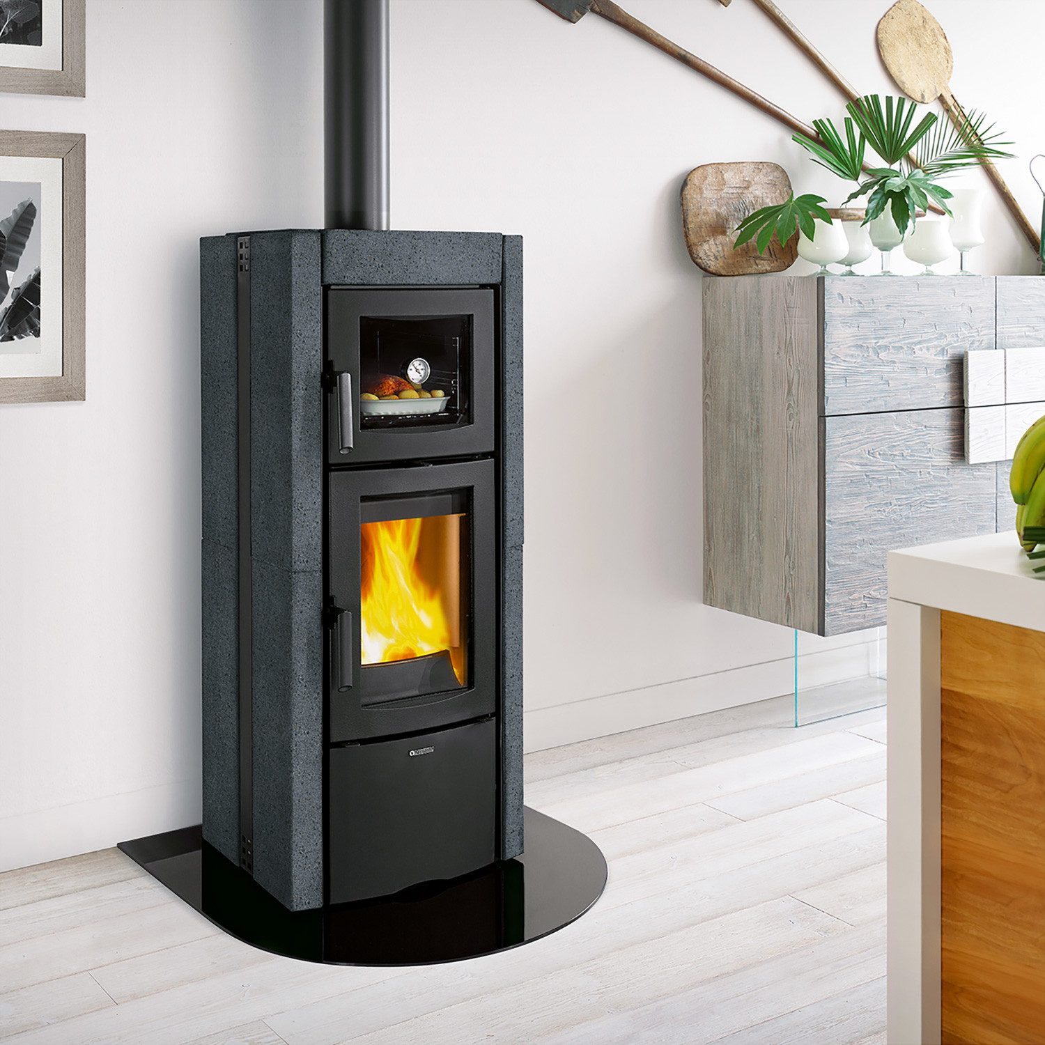 La Nordica Kaminofen La Nordica Ester Forno Evo Kaminofen Vulcan, 8.2 kW, Kaminofen
