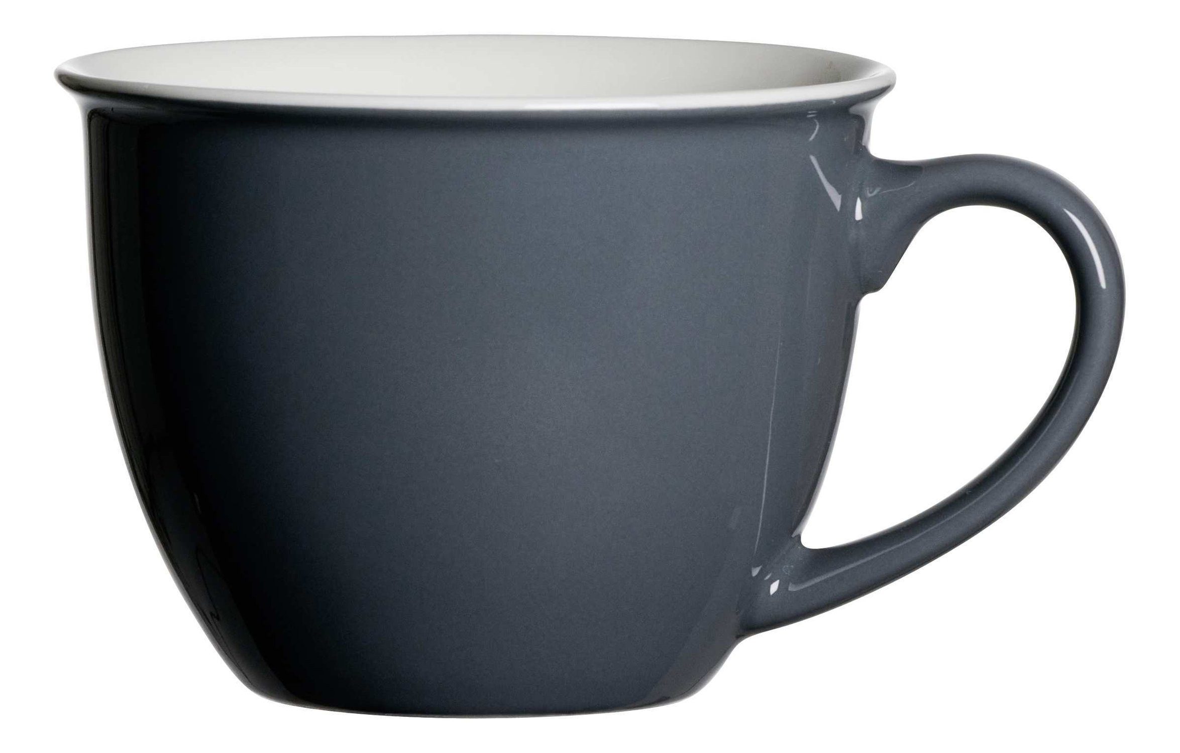Ritzenhoff & Breker Tasse Doppio anthrazit Jumbo-Obertasse 430240, Porzellan