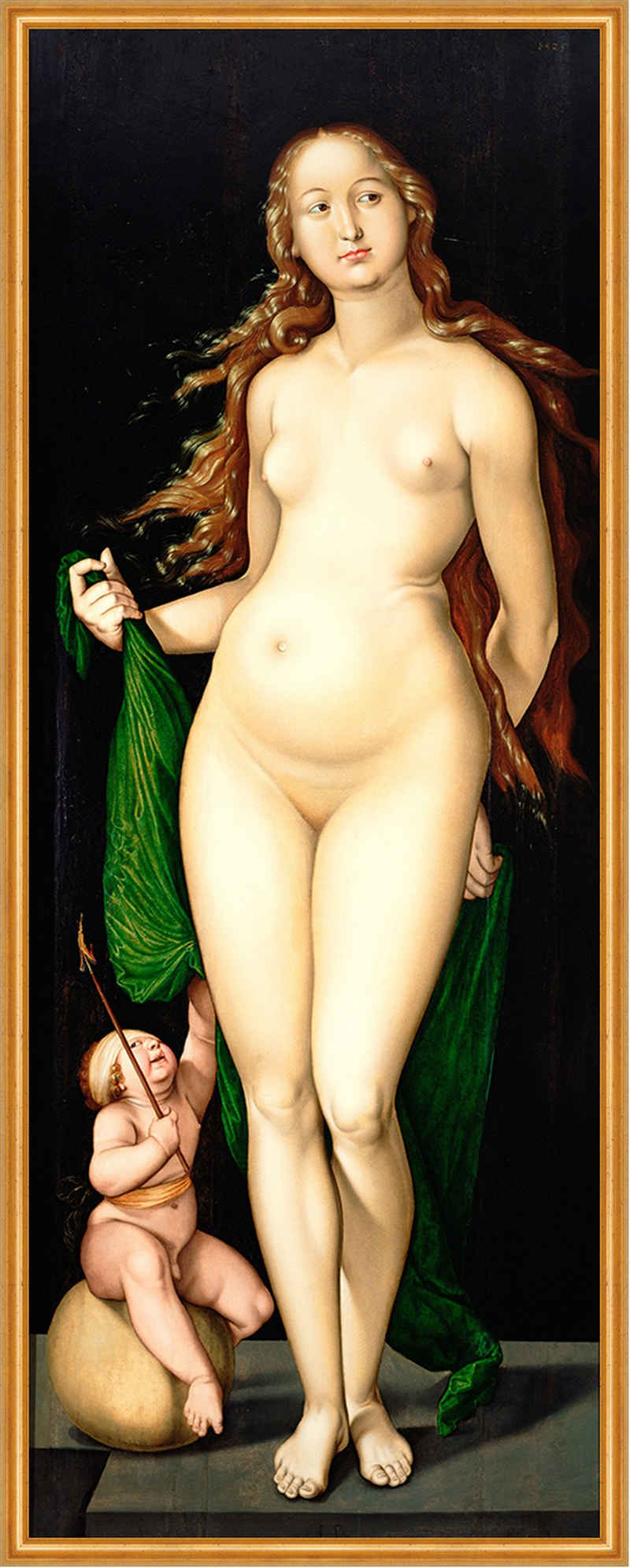 Kunstdruck Venus and Amor Hans Baldung Götter Mythologie Sankt Liebe Nackt B A2 0, (1 St)