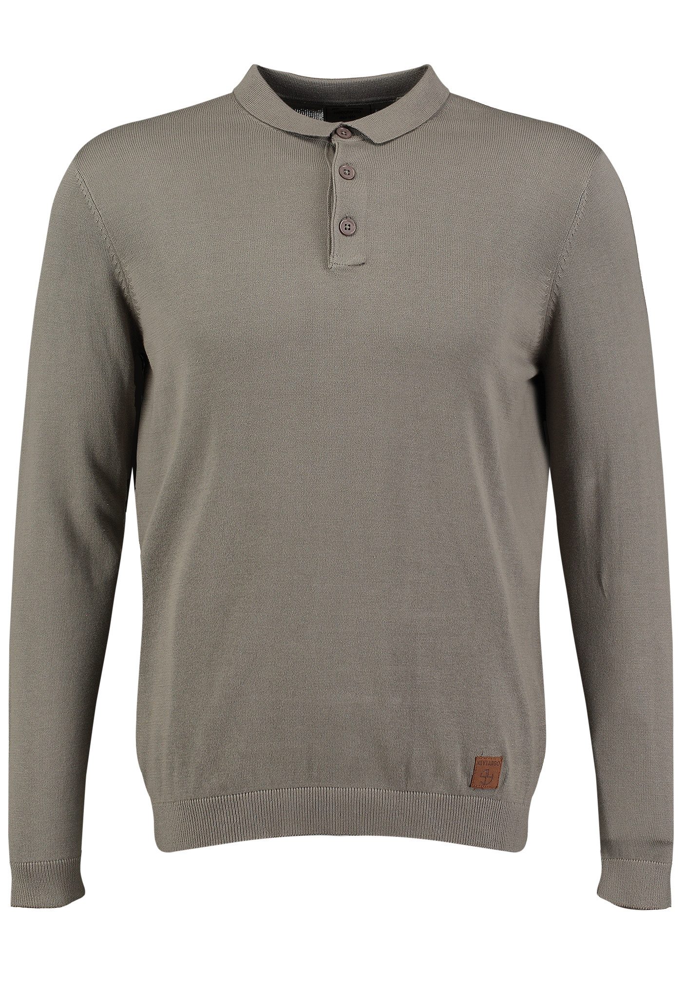 Key Largo Stehkragenpullover MST KLPISA polo button günstig online kaufen
