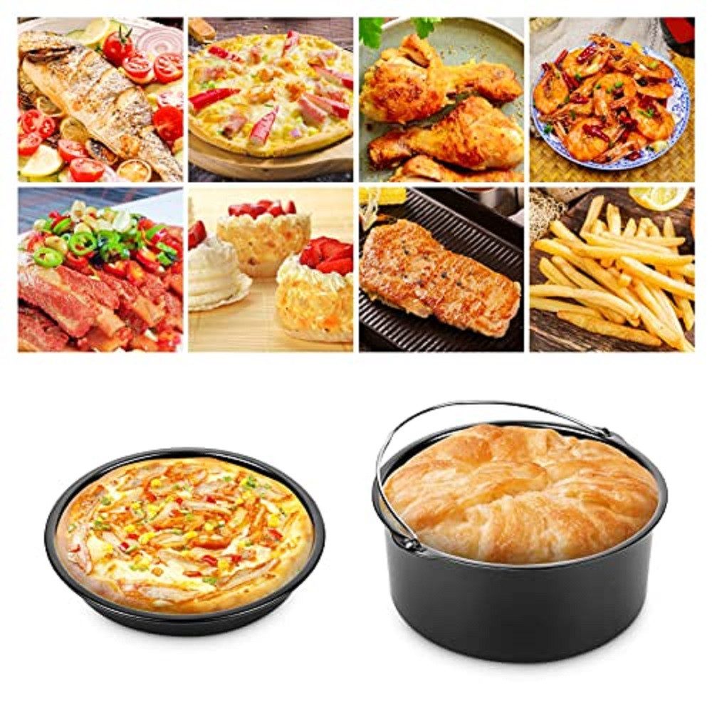 Youyijia Küchenmaschinen Zubehör-Set 7in Zubehör Heißluftfritteuse Universal Friteusen Zubehörset