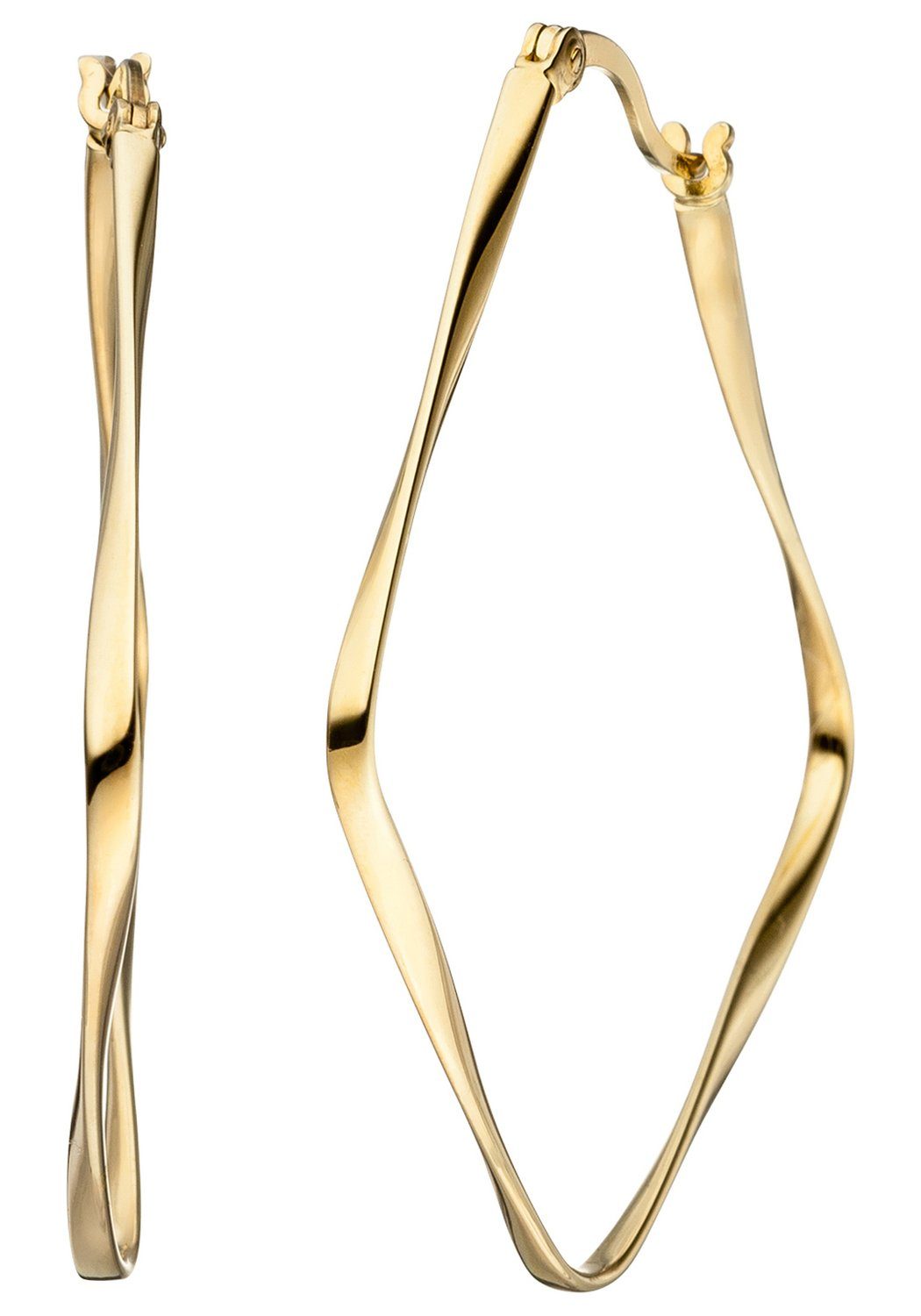 JOBO Paar Creolen, 925 Silber vergoldet günstig online kaufen