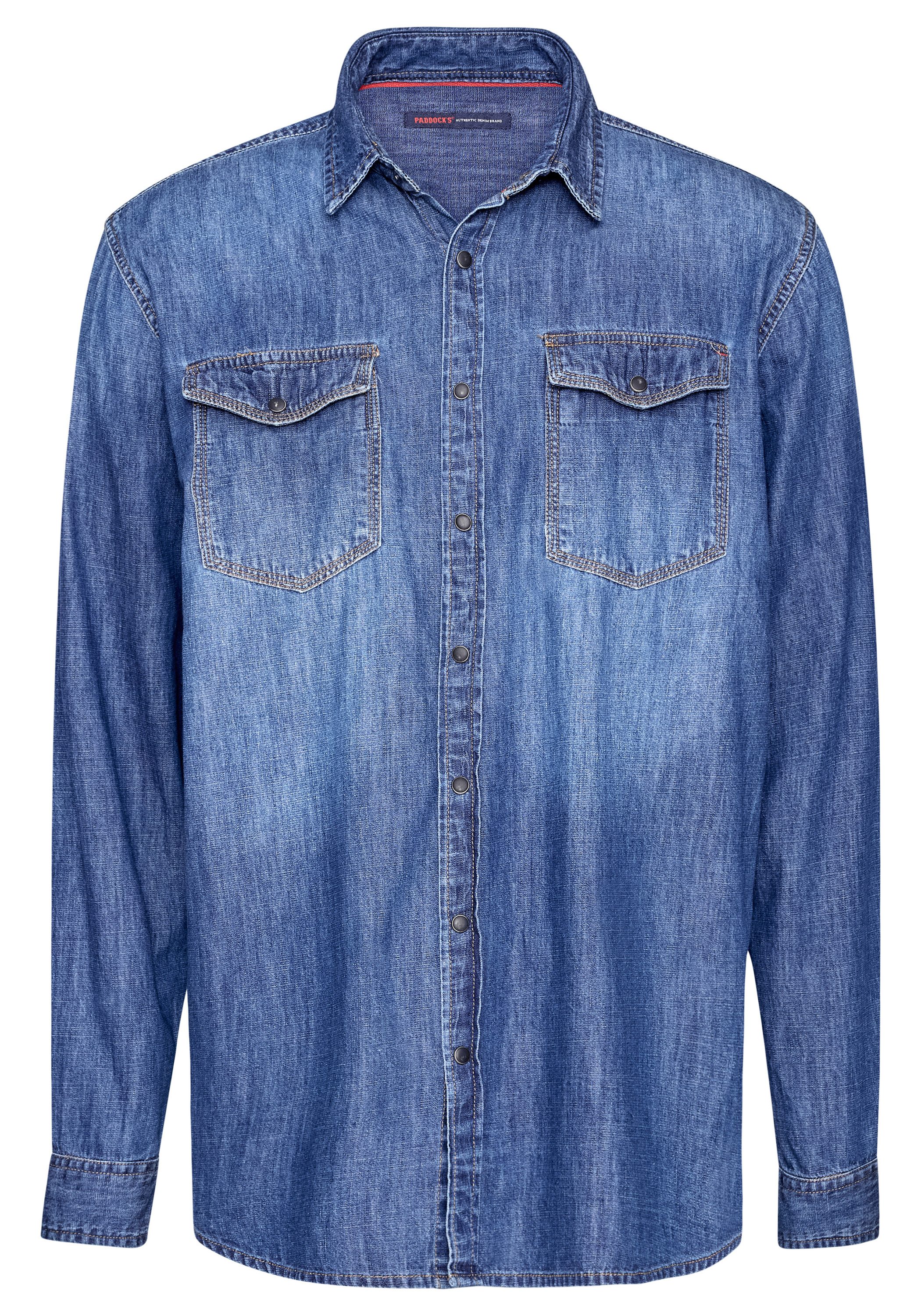 Paddock's Jeanshemd günstig online kaufen