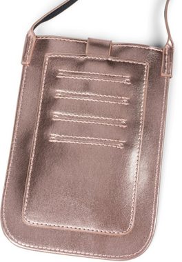 styleBREAKER Mini Bag (1-tlg), Handy Umhängetasche Metallic Optik