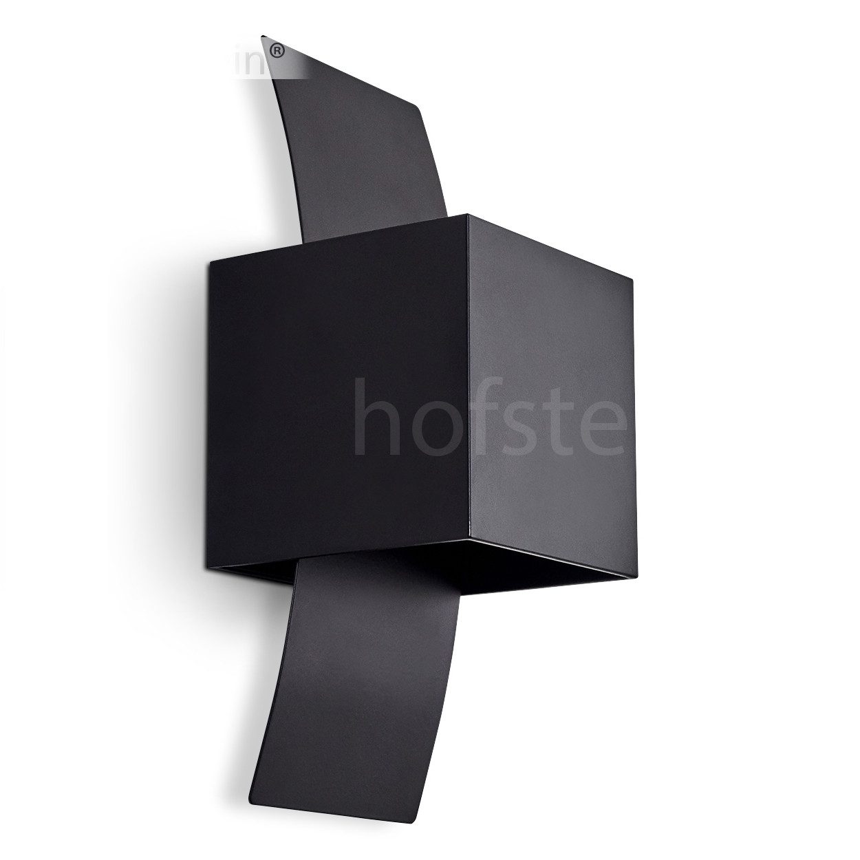 hofstein Wandleuchte »Vols« Zimmerlampe aus Metall in Schwarz, ohne Leuchtm günstig online kaufen