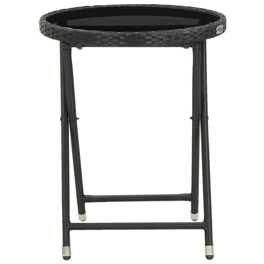 vidaXL Gartentisch Beistelltisch Schwarz 60 cm günstig online kaufen