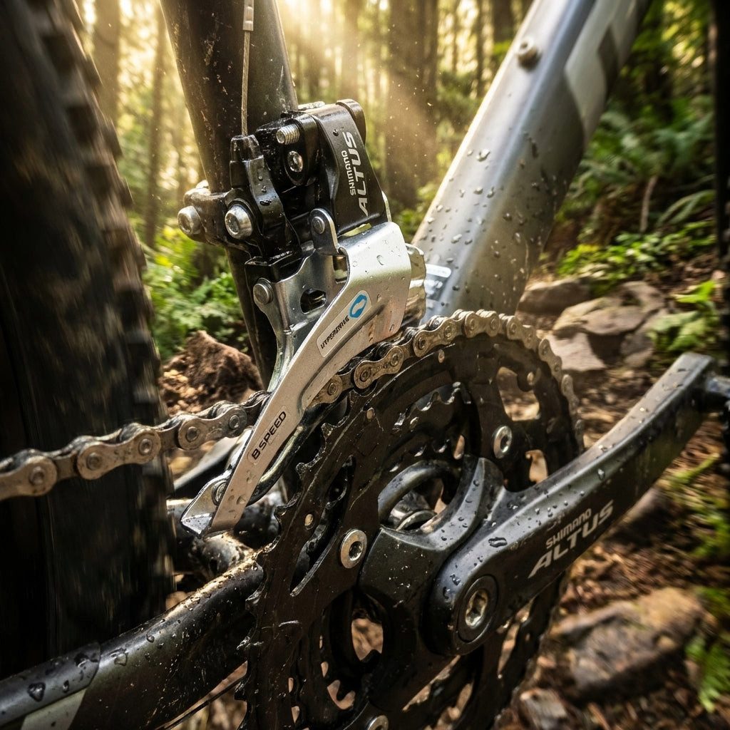 Shimano Kettenumwerfer SHIMANO Umwerfer ALTUS FD-M315 2-fach MTB Schelle tief Dual-Pull - 34.