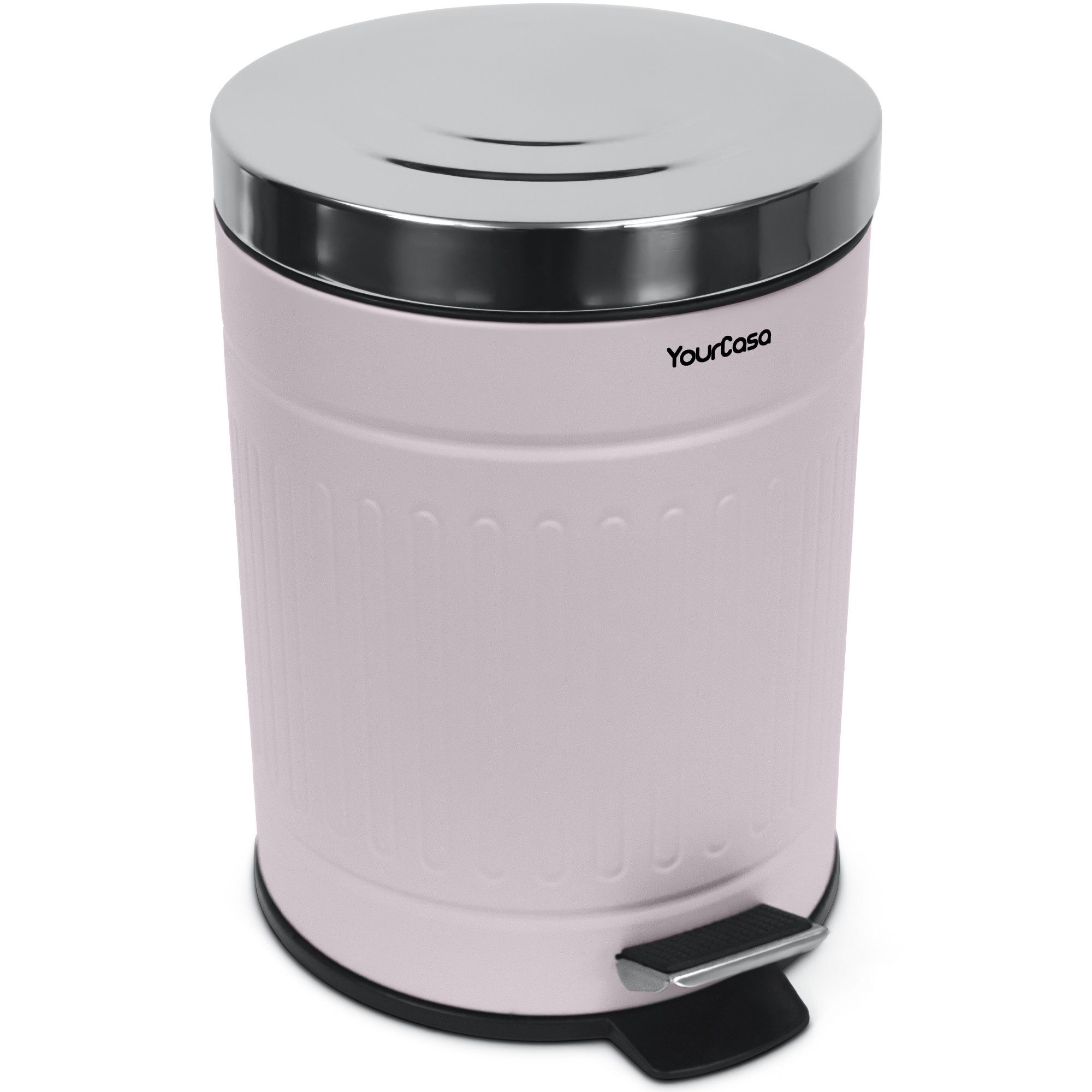 YourCasa Мусорные урны YourCasa® Мусорные урны Bad [5L] Edelstahl Retro Design - Косметички, Fassungsvermögen 5 Liter, Edelstahl pulverbeschichtet, Soft Close