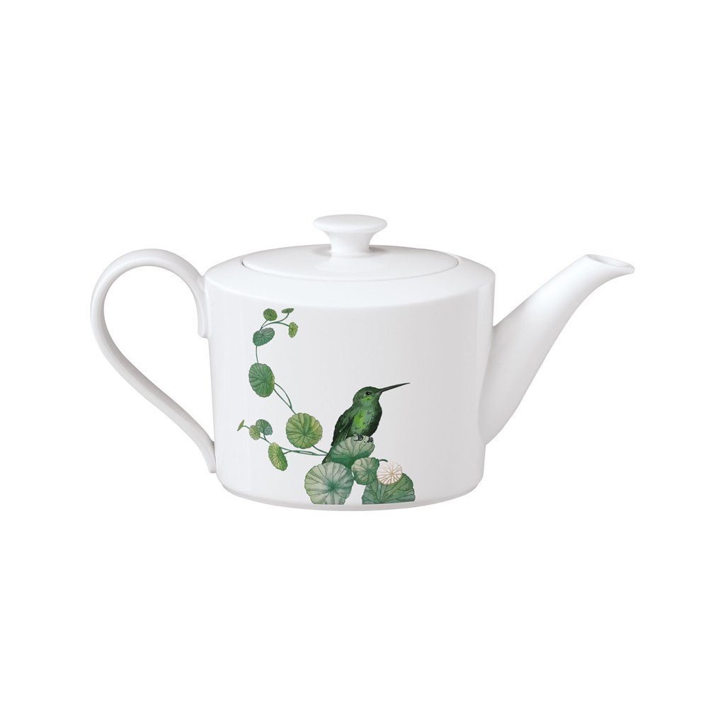 Villeroy & Boch Signature Teekanne Avarua Kaffee-/Teekanne 1,2l, weiß/bunt, (1-St), Premium Bone Porcelain, 1 Stck, spülmaschinenfest