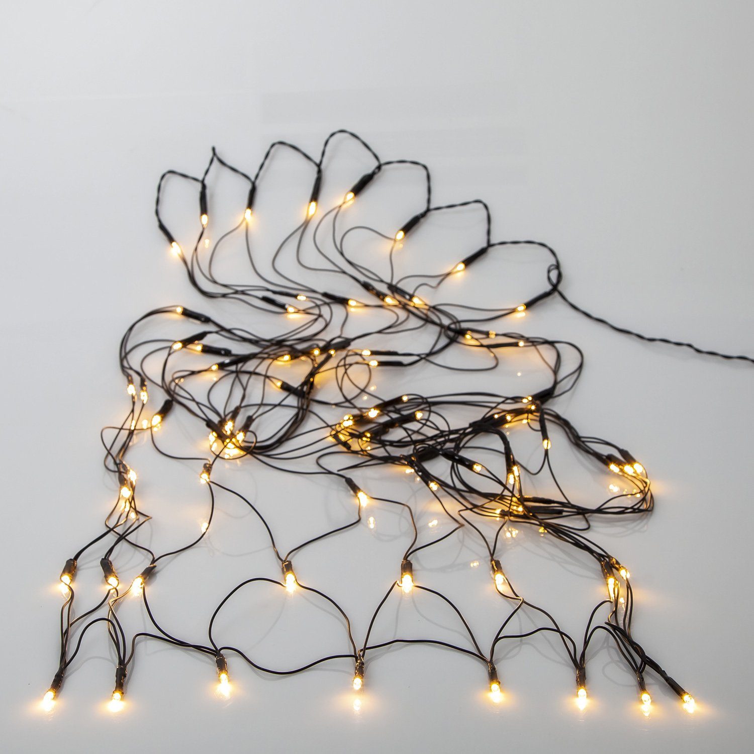 STAR TRADING LED-Lichternetz LED Lichternetz AKKU 150x80cm 80 warmweiße LED Wanddeko Timer Batterie, 80-flammig