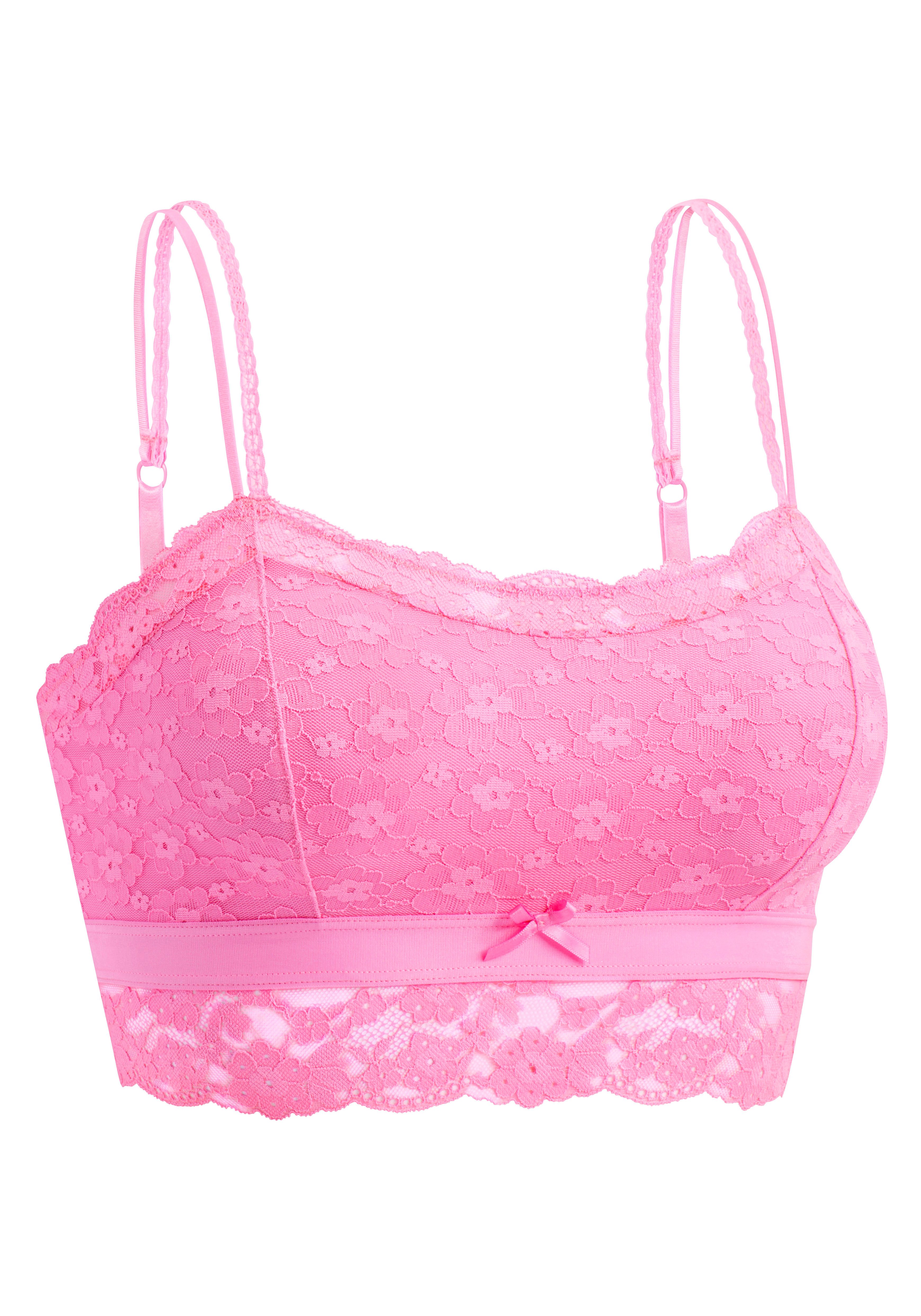 Vivance Bralette-BH Anisa aus blumiger Spitze in leichter Longform, sexy Dessous
