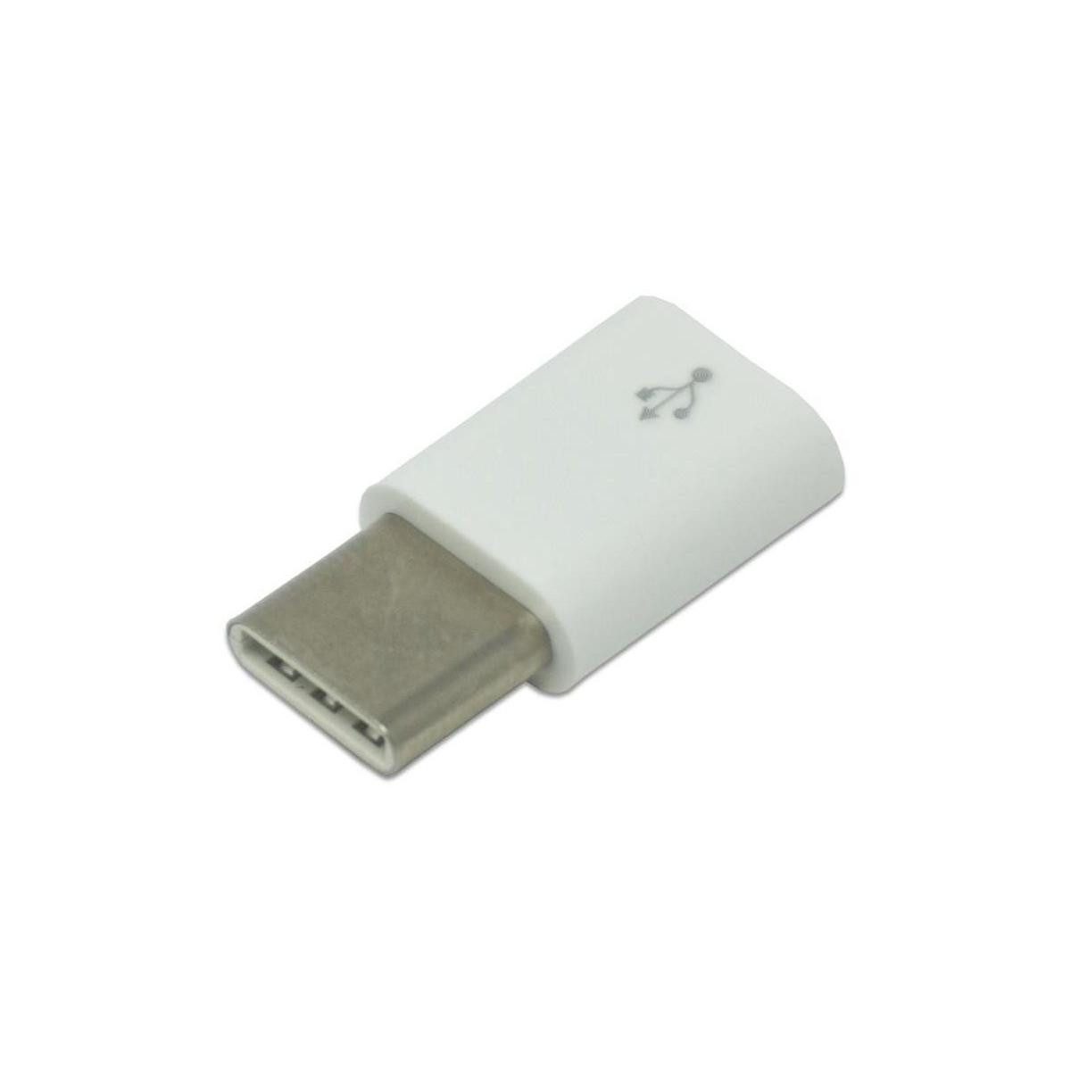 Raspberry Pi Foundation EB6792 - RPi4 MicroUSB B zu USB C Adapter Weiß Computer-Kabel, USB C, USB