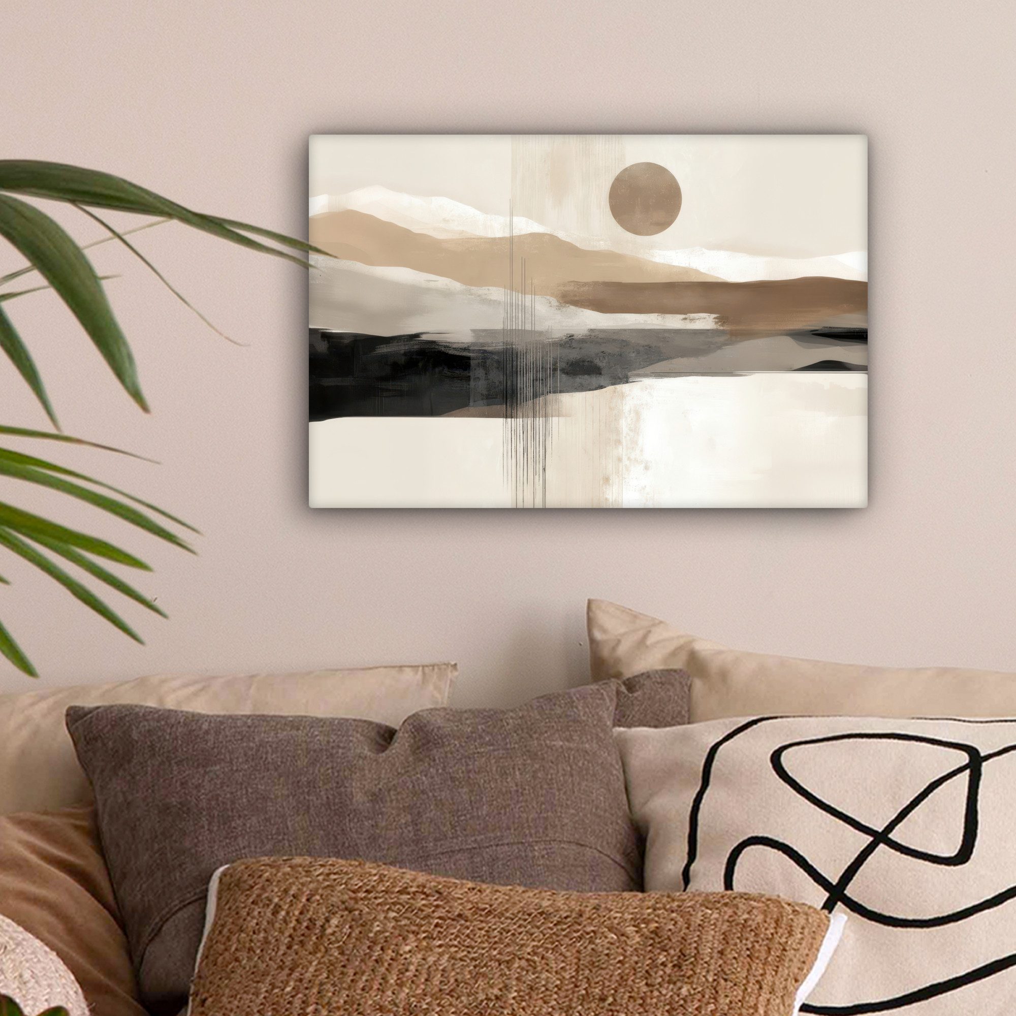 OneMillionCanvasses® Leinwandbild Minimalistisch - Landschaft - Dimension, günstig online kaufen