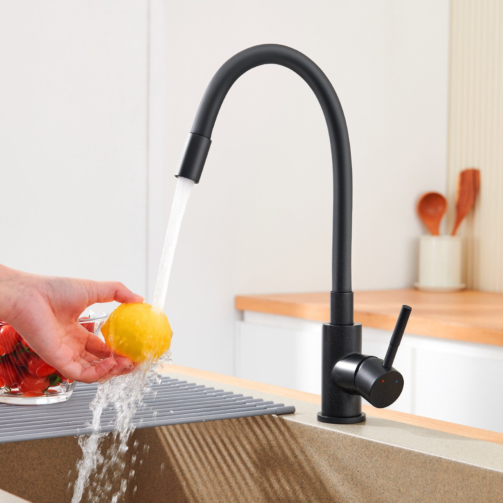 Auralum Max Spültischarmatur Flexible Küchenarmatur Niederdruck günstig online kaufen