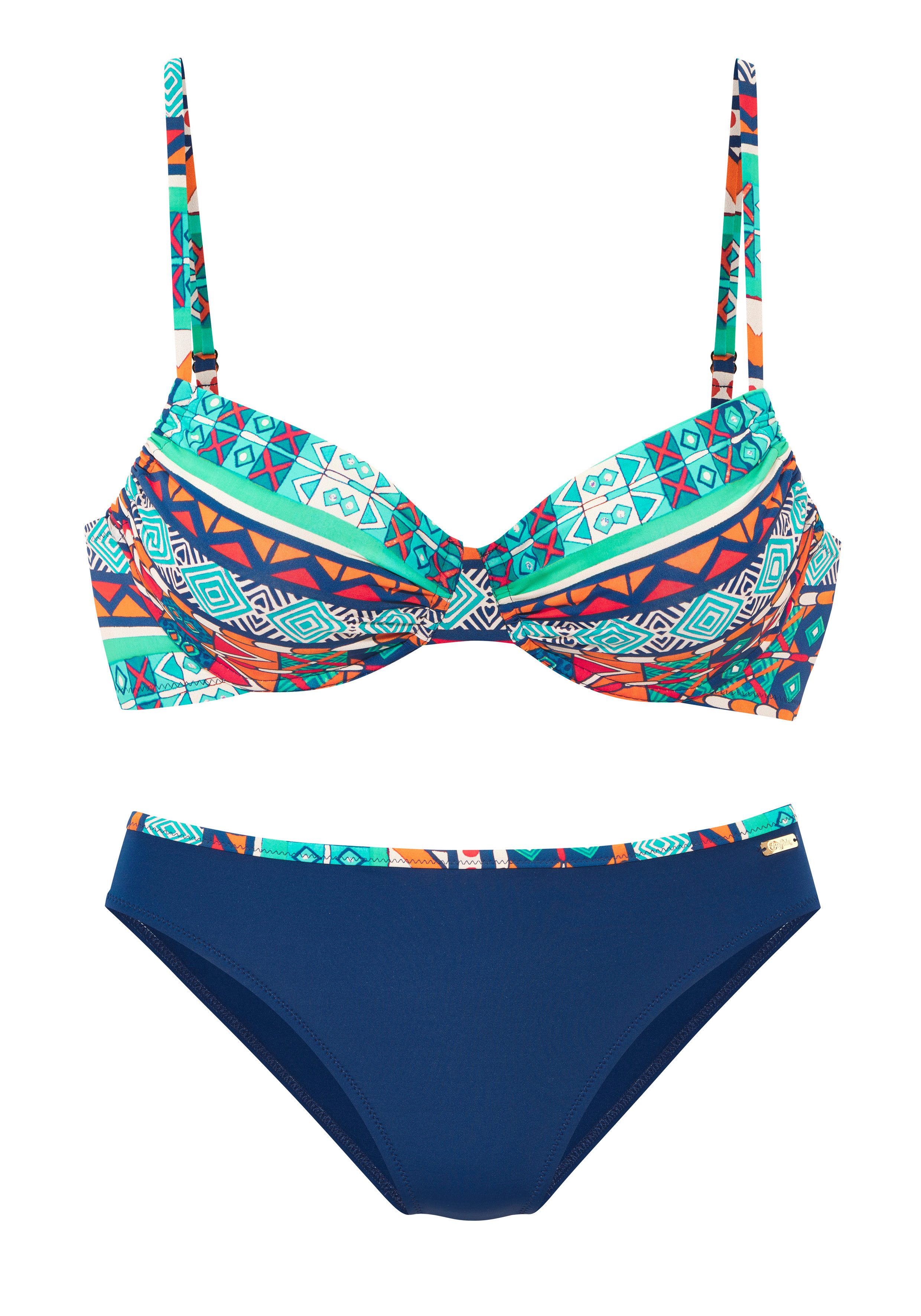 Buffalo Bügel-Bikini mit farbenfrohen Design
