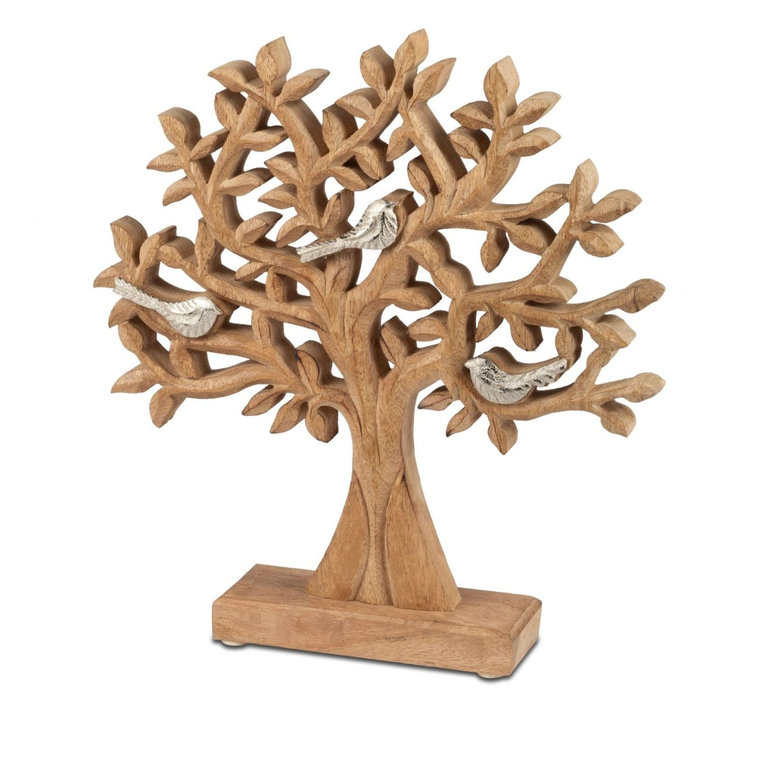 formano Skulptur Alu Mangoholz, auf Sockel, Natur, Baum, H: 33cm