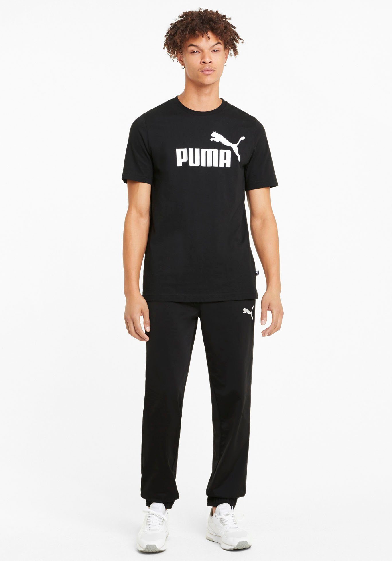 PUMA T-Shirt ESS Black TEE Puma LOGO