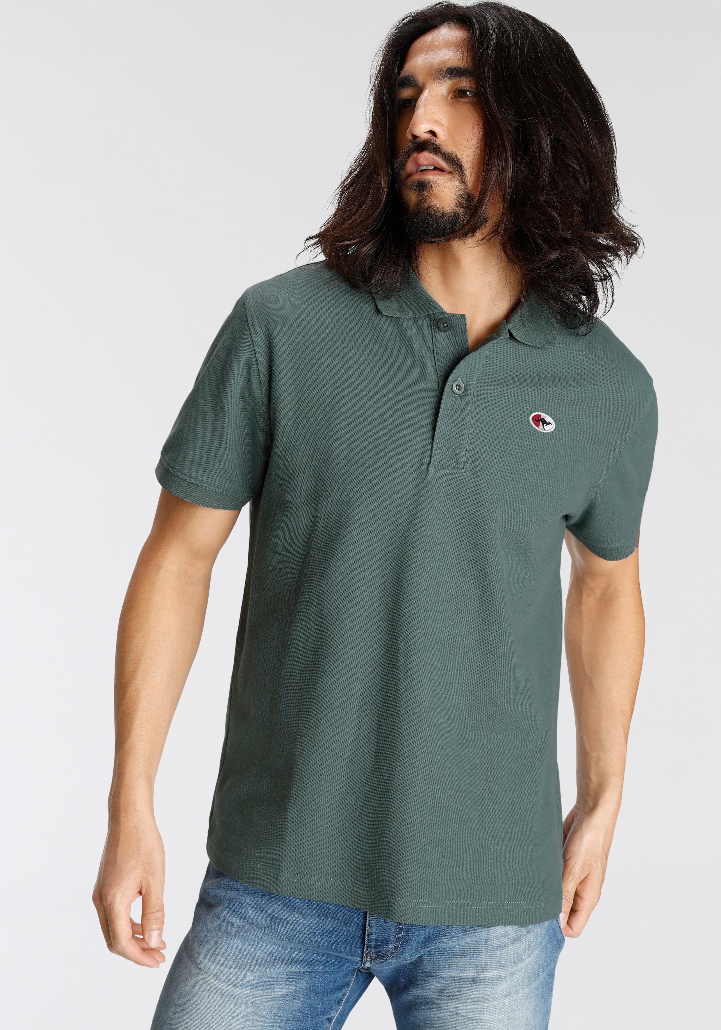 unifarben jade Poloshirt KangaROOS