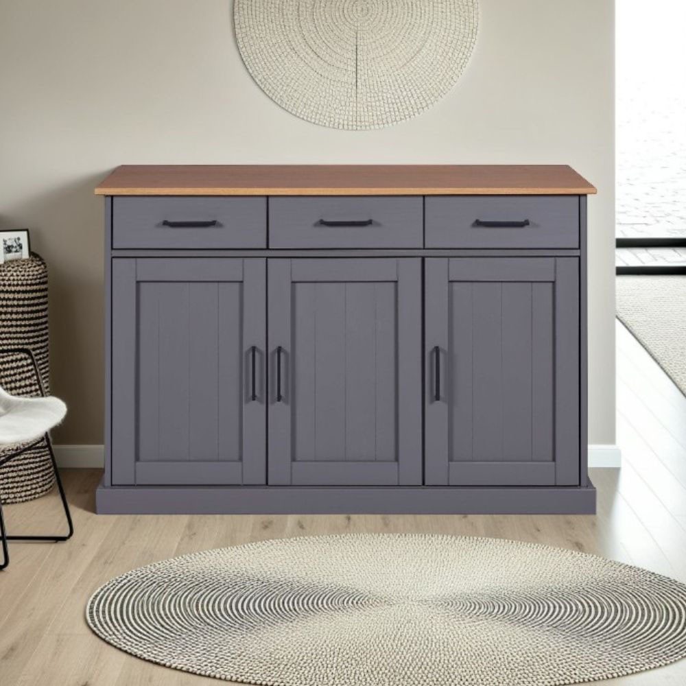 Inter Link Anrichte Forenzo Kiefer Massivholz, Kommode mit viel Stauraum (1 St), Sideboard im Landhausstil, FSC-Zertifiziert, BxTxH: 131 x 45 x 86 cm