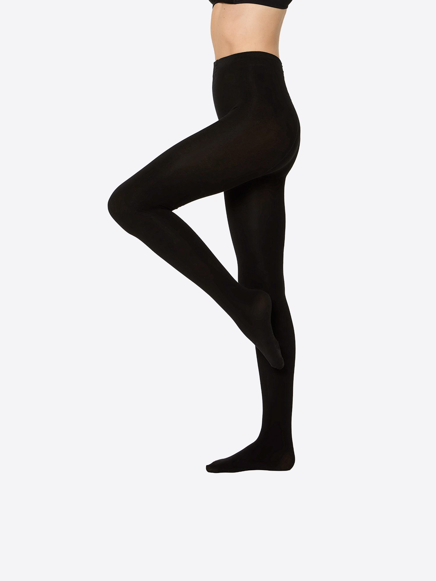 Nur Die Feinstrumpfhose 4er Sparpack Flauschige Baumwolle 100 DEN (4 St) nylon transparent Fein-strumpfhose